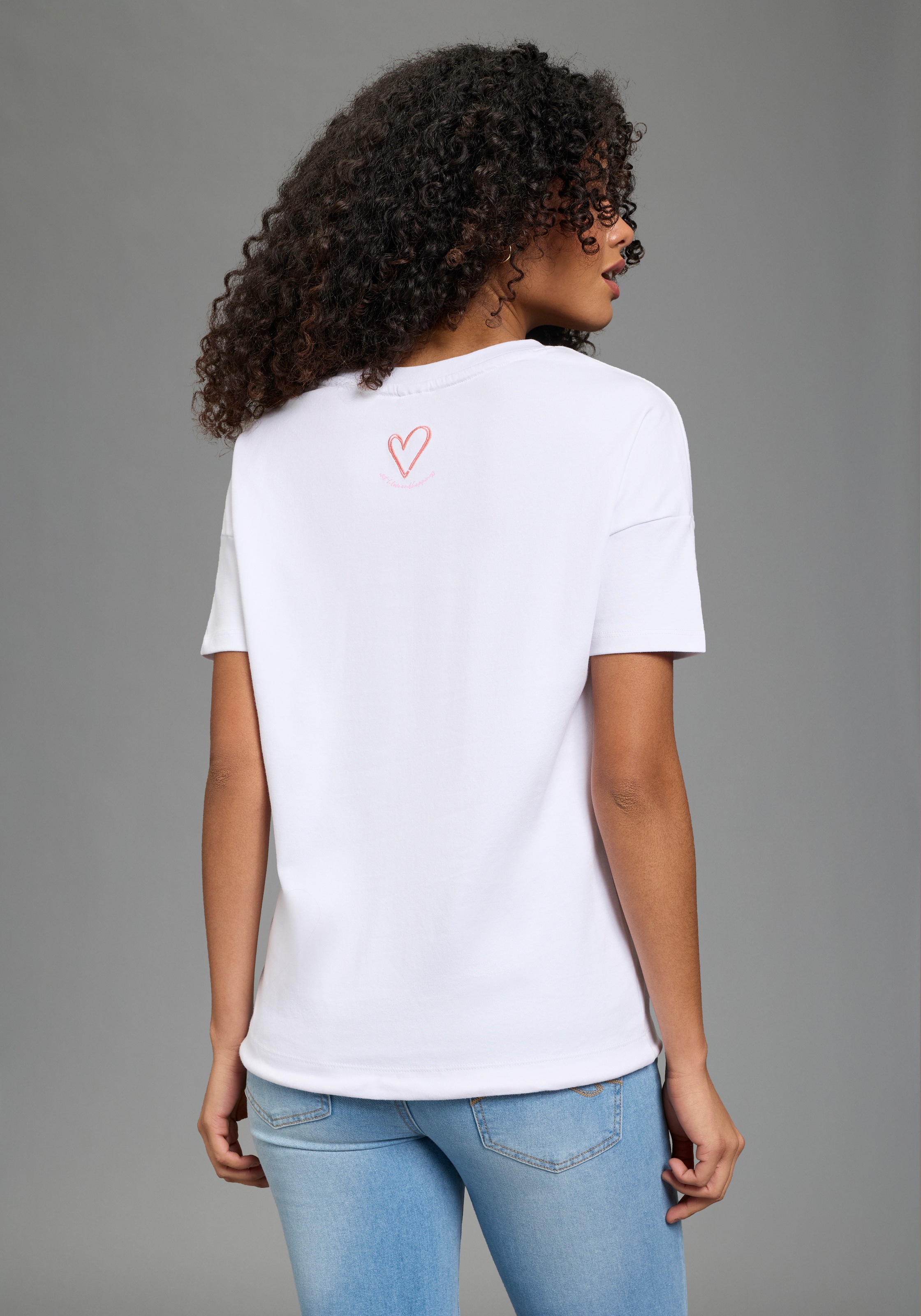 KangaROOS Sweatshirt, Casual Sweatshirt, mit Rundhalsausschnitt, figurumspi günstig online kaufen