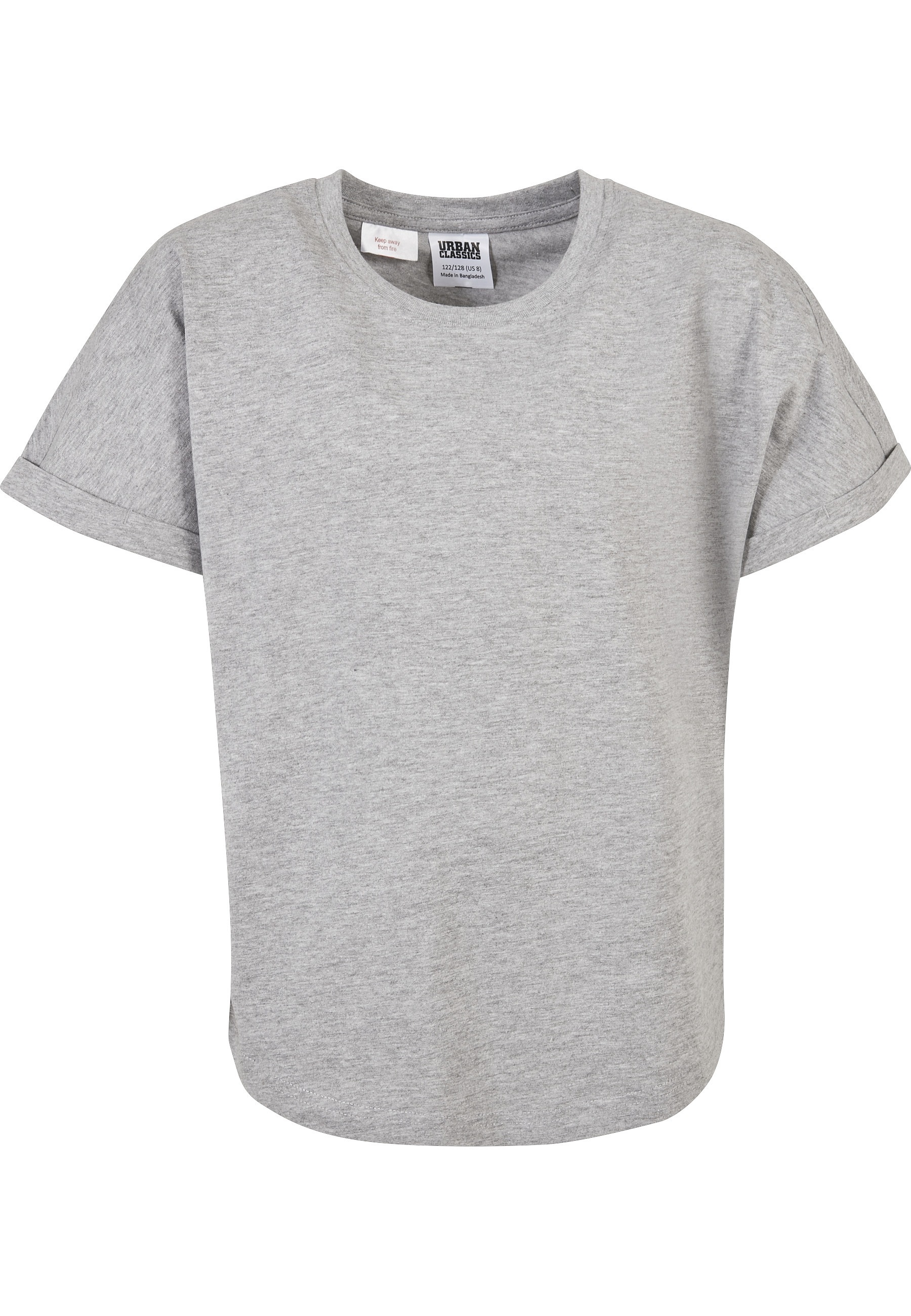 URBAN CLASSICS Kurzarmshirt »Urban Classics Herren Boys Long Shaped Turnup Tee 2-Pack« 1 Stk.