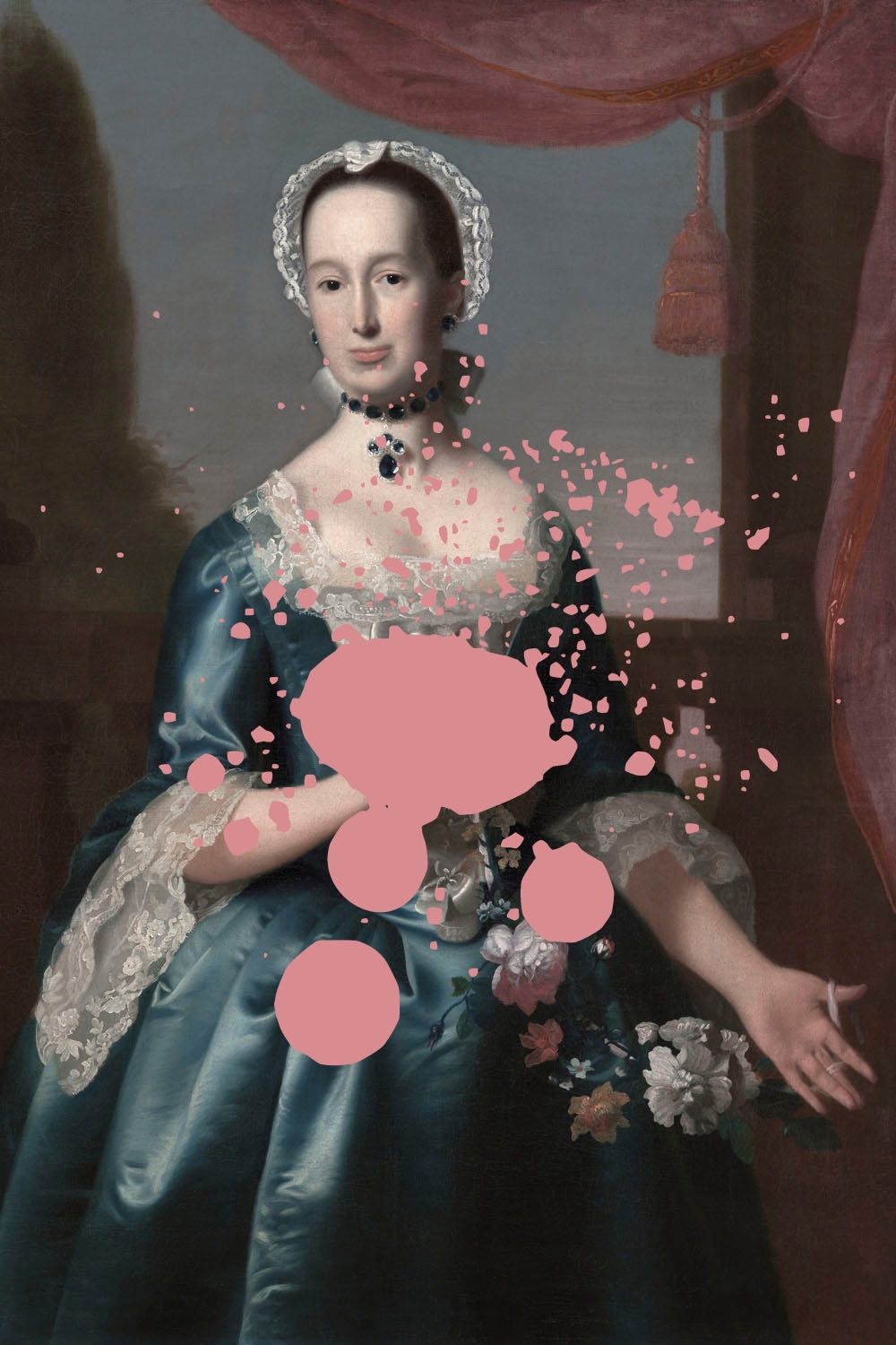 queence Acrylglasbild "Frau mit Farbklecks" Bilder von Frauen  Formen  Frau günstig online kaufen