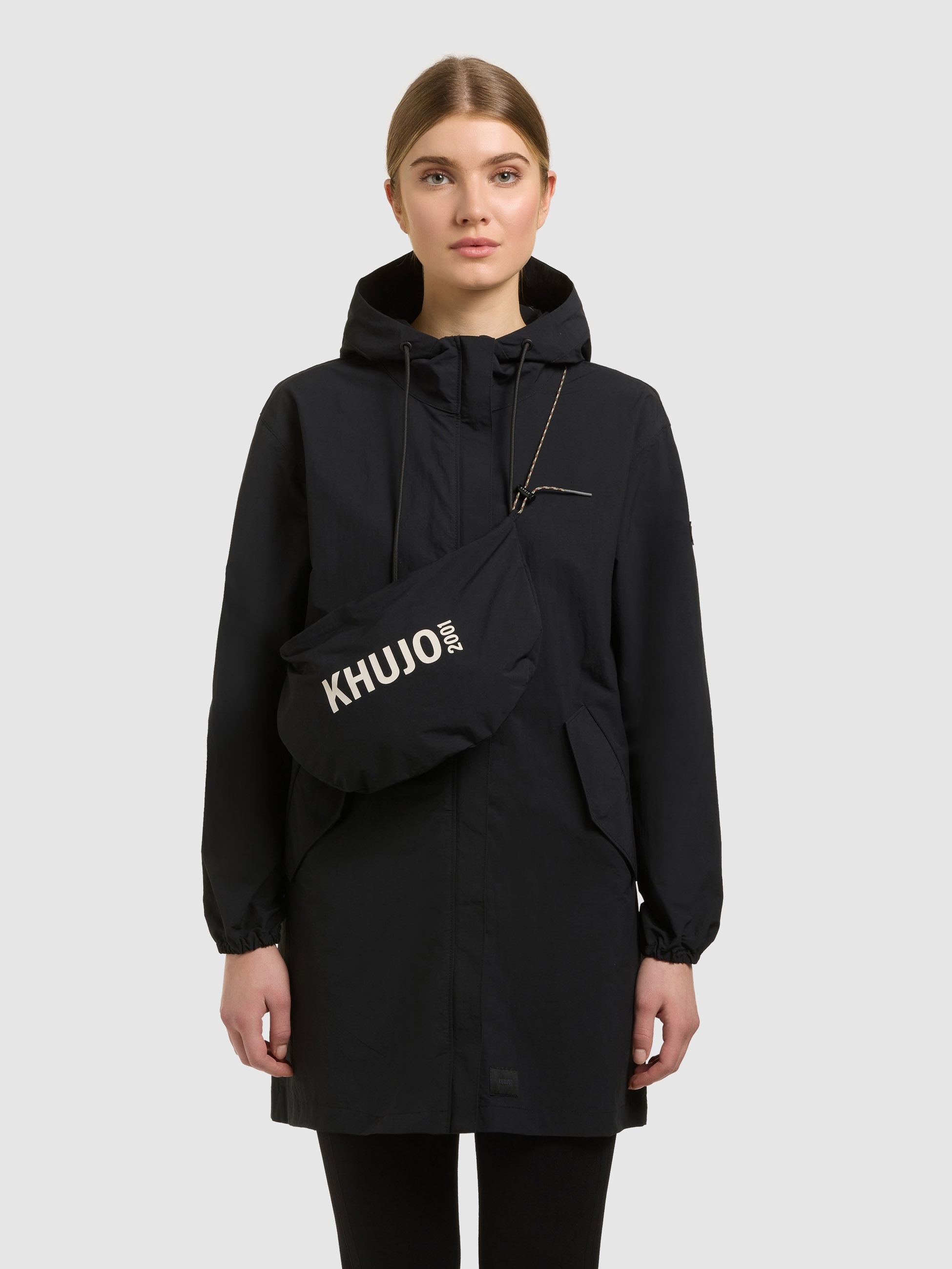 khujo Sommerjacke "AMETI WITH BAG" mit Kapuze