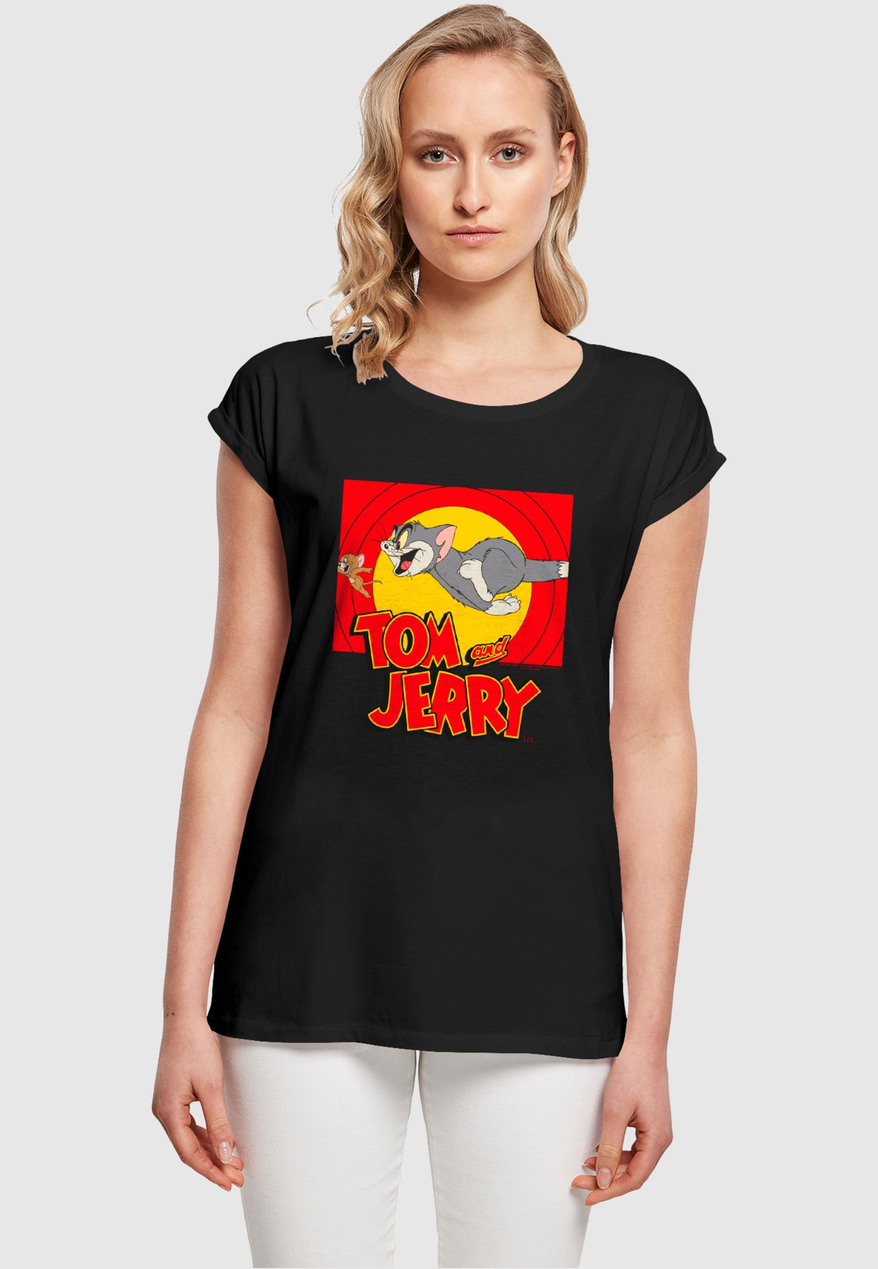 ABSOLUTE CULT T-Shirt "ABSOLUTE CULT Damen Ladies Tom and Jerry - Chase Sce günstig online kaufen