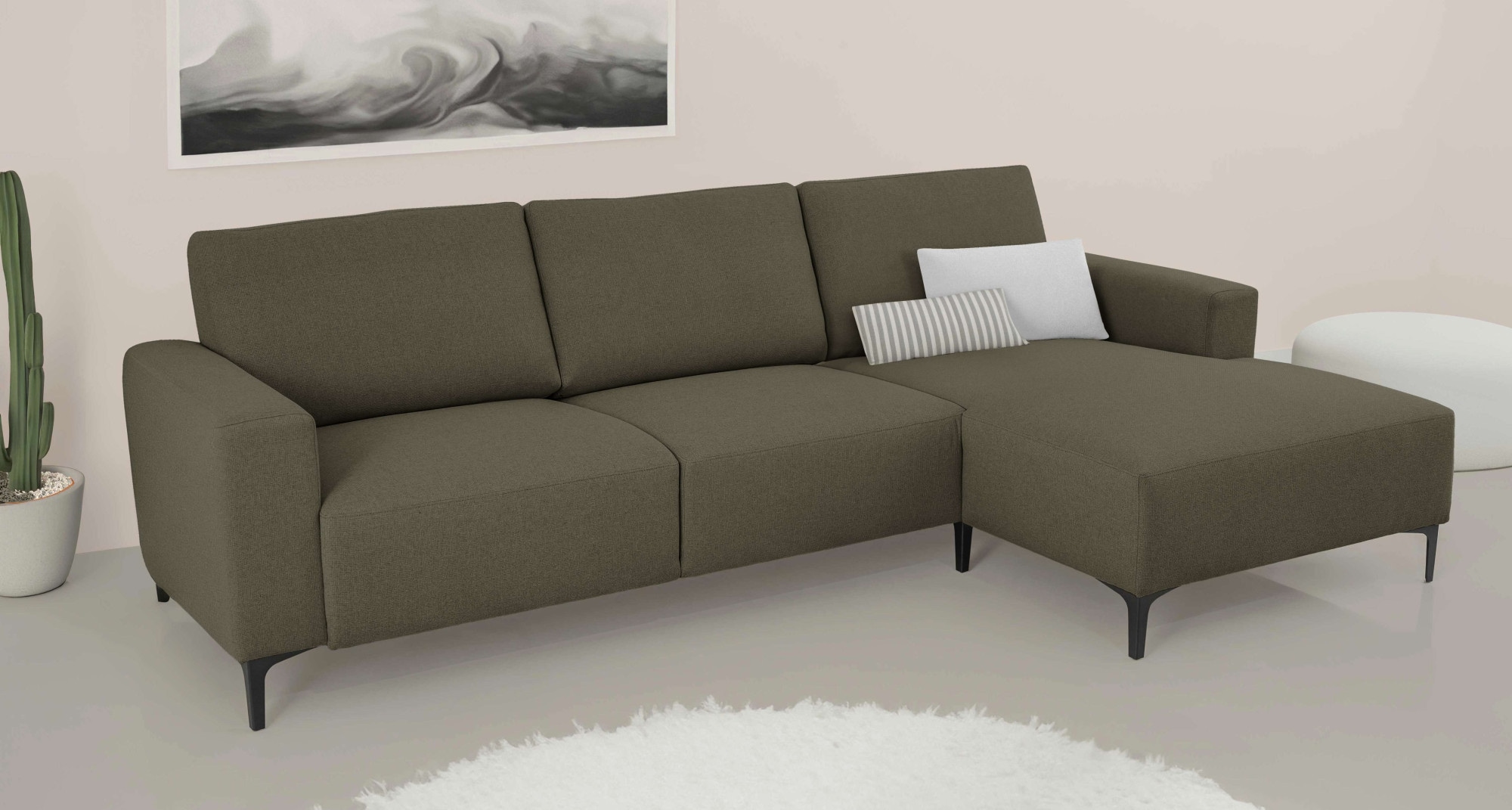 Home affaire Ecksofa "Tournon", L-Form, Breite 262 cm, Webstoff, Chenille günstig online kaufen