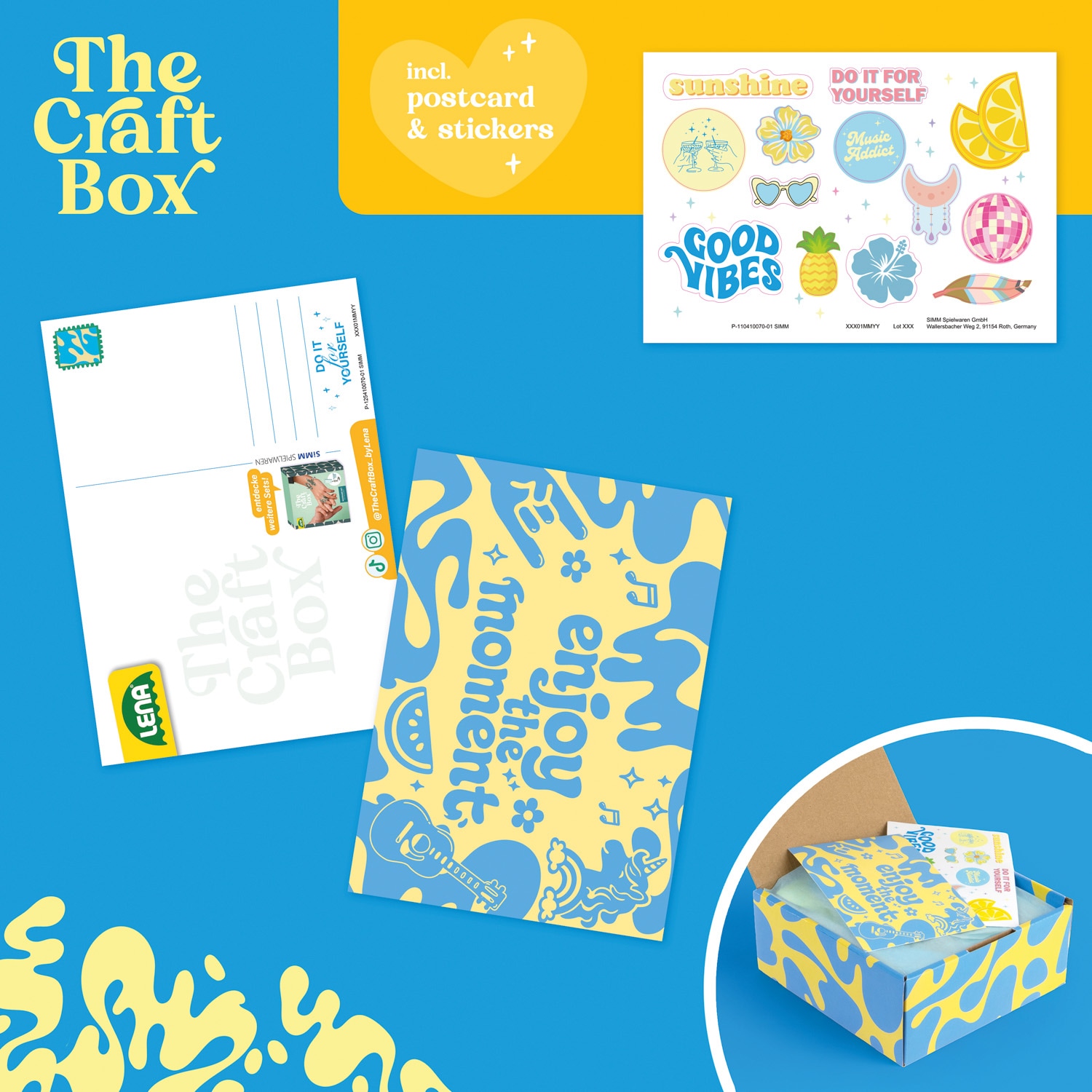 Lena® Kreativset »The Craft Box, DIY Festival Hair Set«