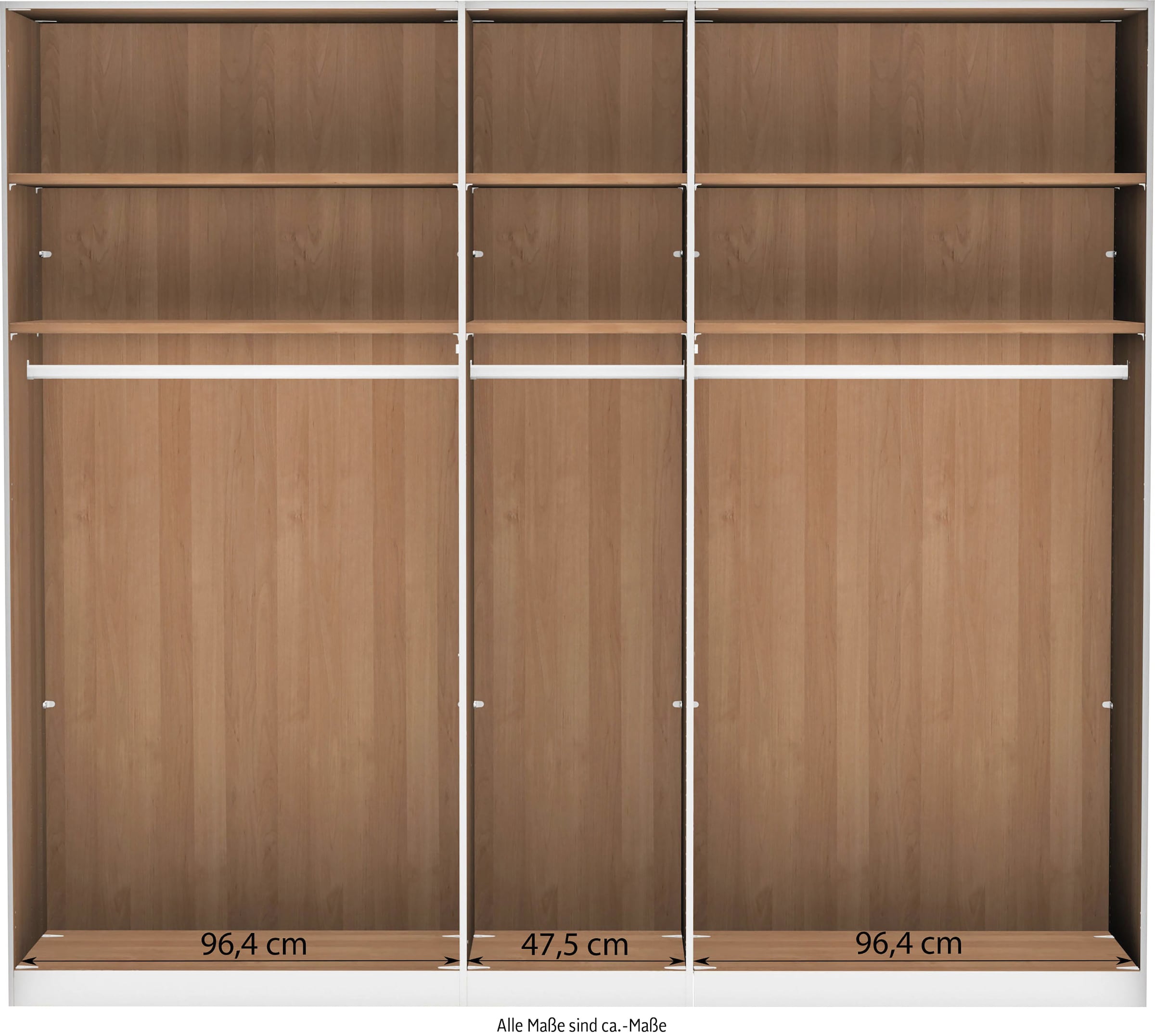 WIEMANN Drehtürenschrank »Cardiff, Massivholztüren in Kombination mit Glas- oder Spiegeltüren«, (4 Breiten, 2 Höhen 216/236cm auswählbar), hochwertiges Design in langlebiger Qualität, viel Stauraum