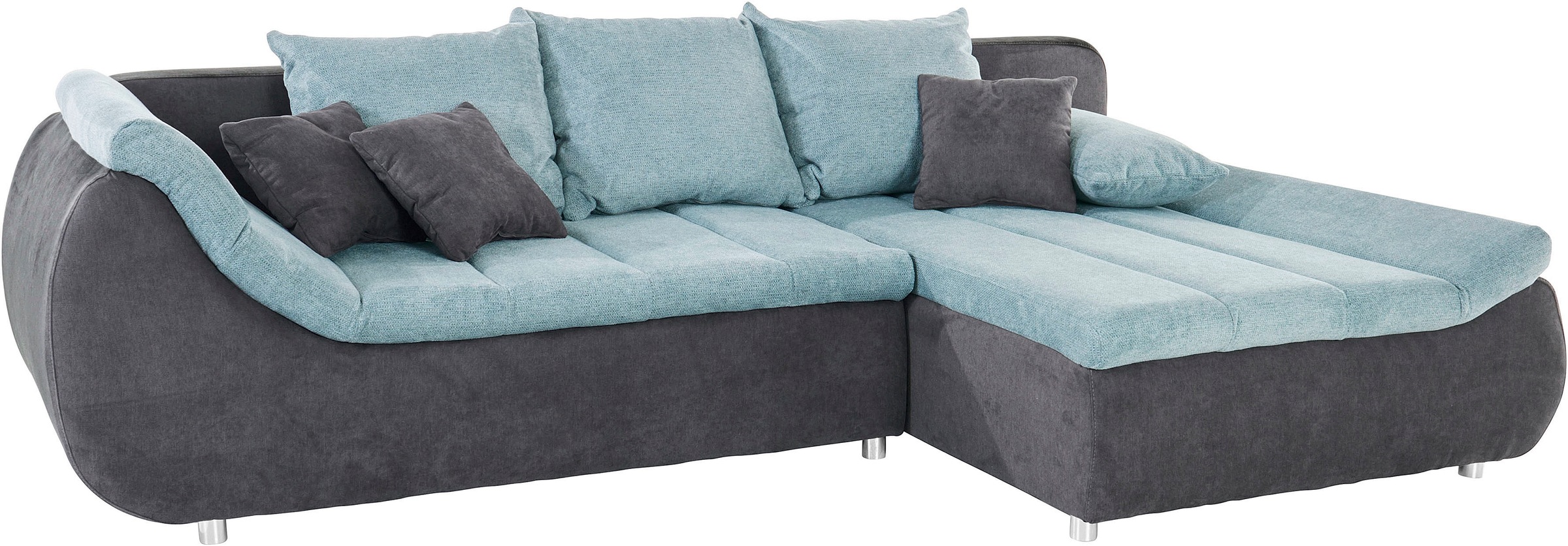 Thumbnail - INOSIGN Ecksofa "Imola, elegant und modern, aktuelle Steppung im Sitz, bequem, L-Form", frei im Raum stellbar, wahlweise...