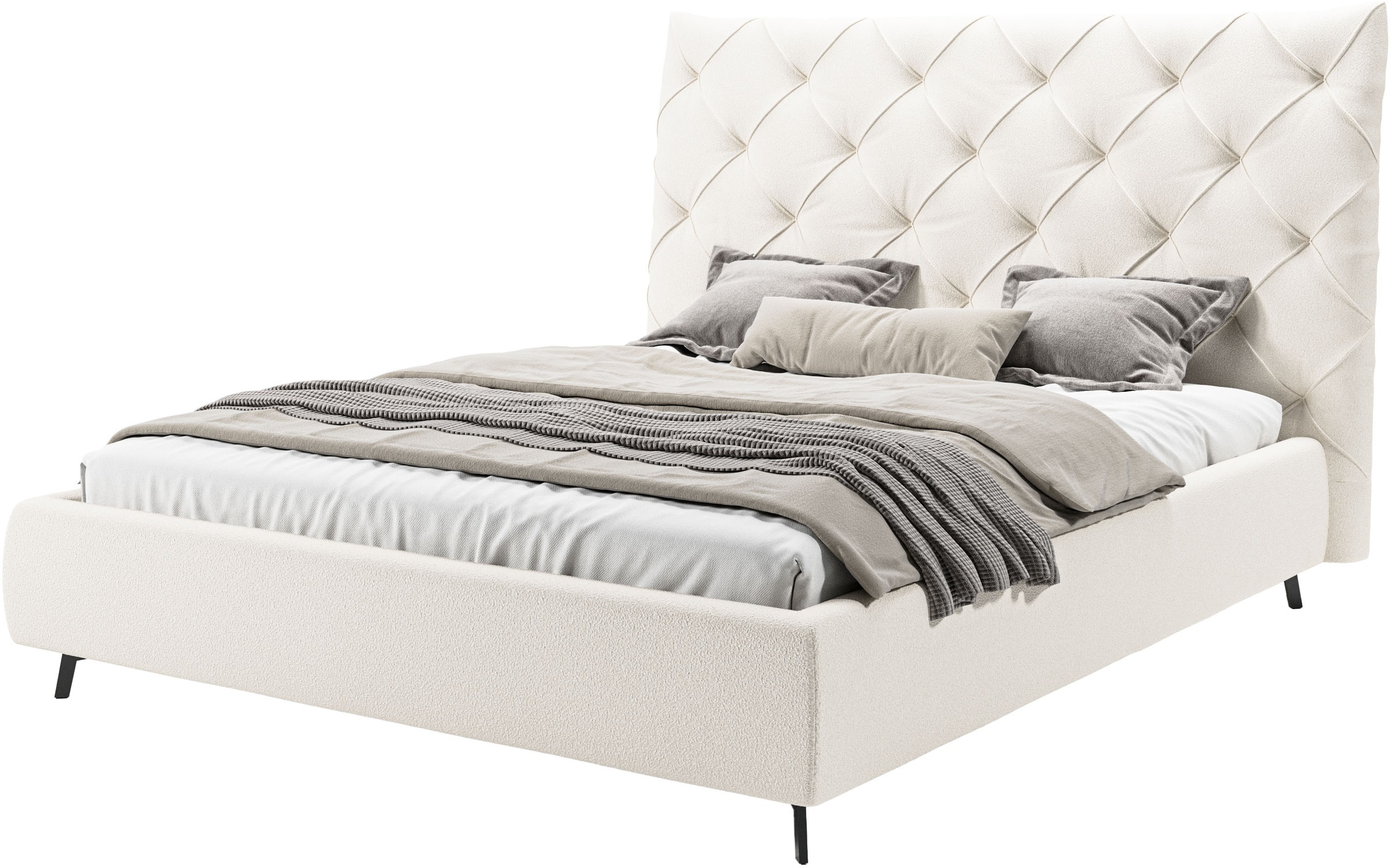 Home affaire Polsterbett "Maxime, in 4 Breiten bis 200cm, auch in Leder" Ko günstig online kaufen