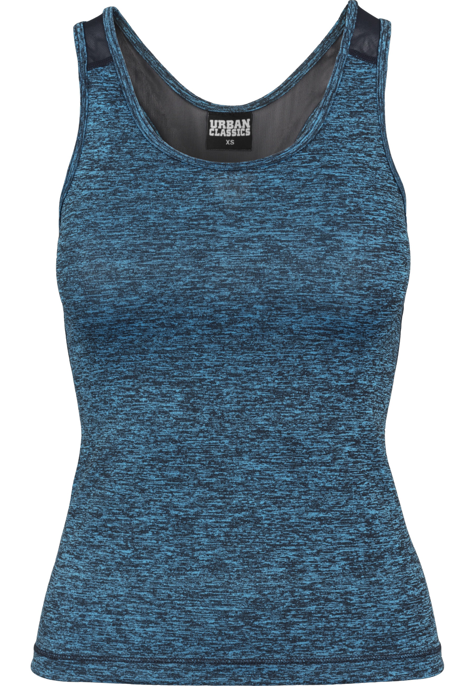 URBAN CLASSICS Yoga & Relax Shirt "Urban Classics Damen Ladies Active Melange Trainings Top" 1 Stk.