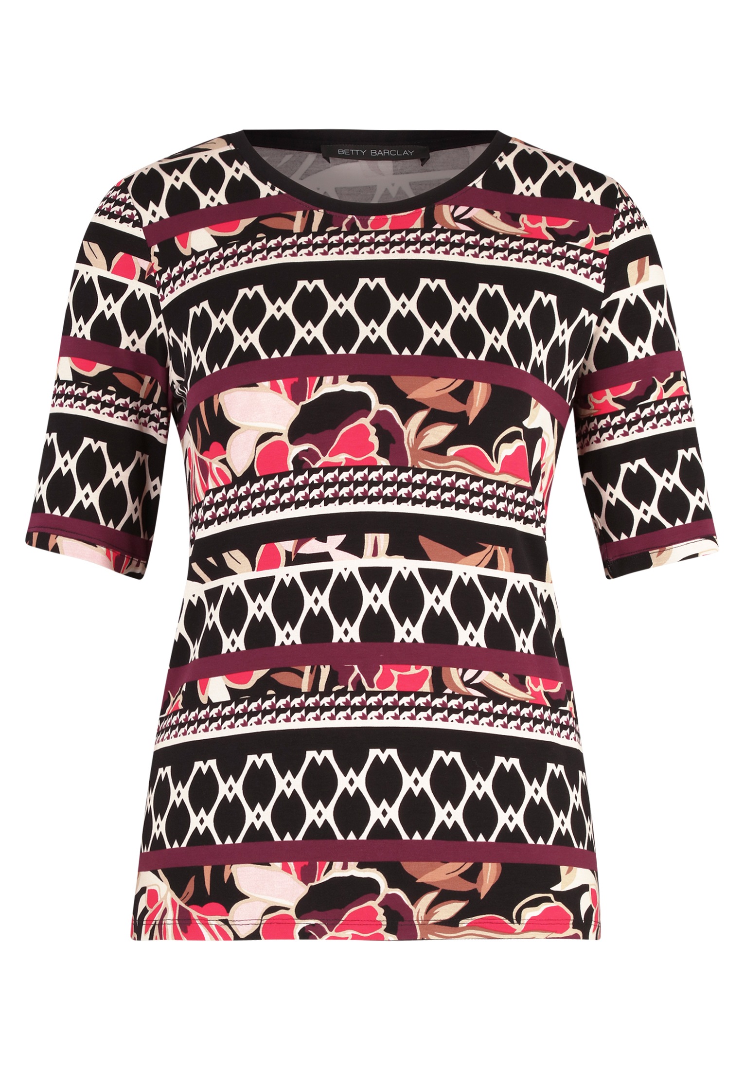Betty Barclay Kurzarmshirt »Betty Barclay Basic Shirt mit Print«, (1 tlg.), Druck