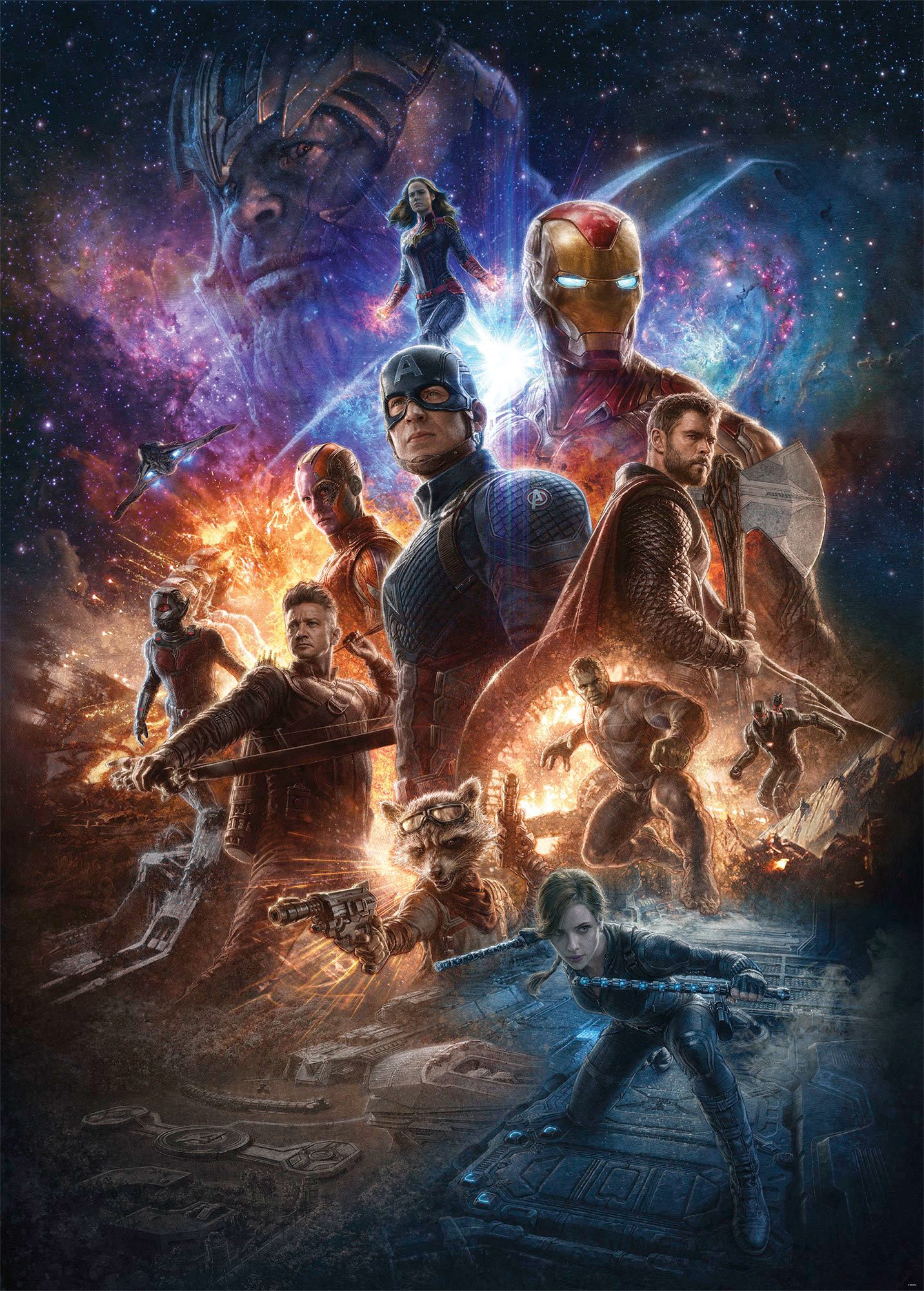 Komar Vliestapete "Avengers Battle of Worlds", 200x280 cm (Breite x Höhe)