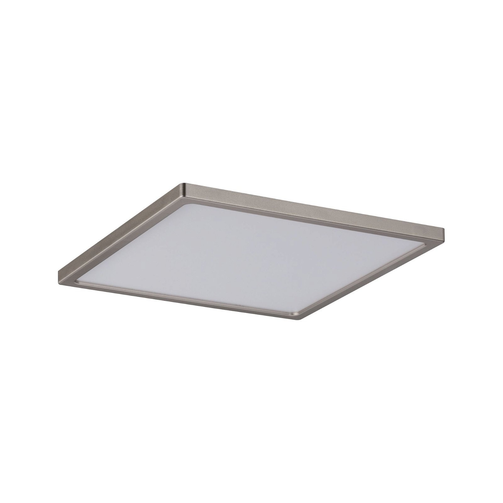 Paulmann LED Einbauleuchte »Areo eckig 180x180mm 11W 770lm 3000K Nickel matt IP23 Deckenmontage«, 1 flammig, Einbaupanel