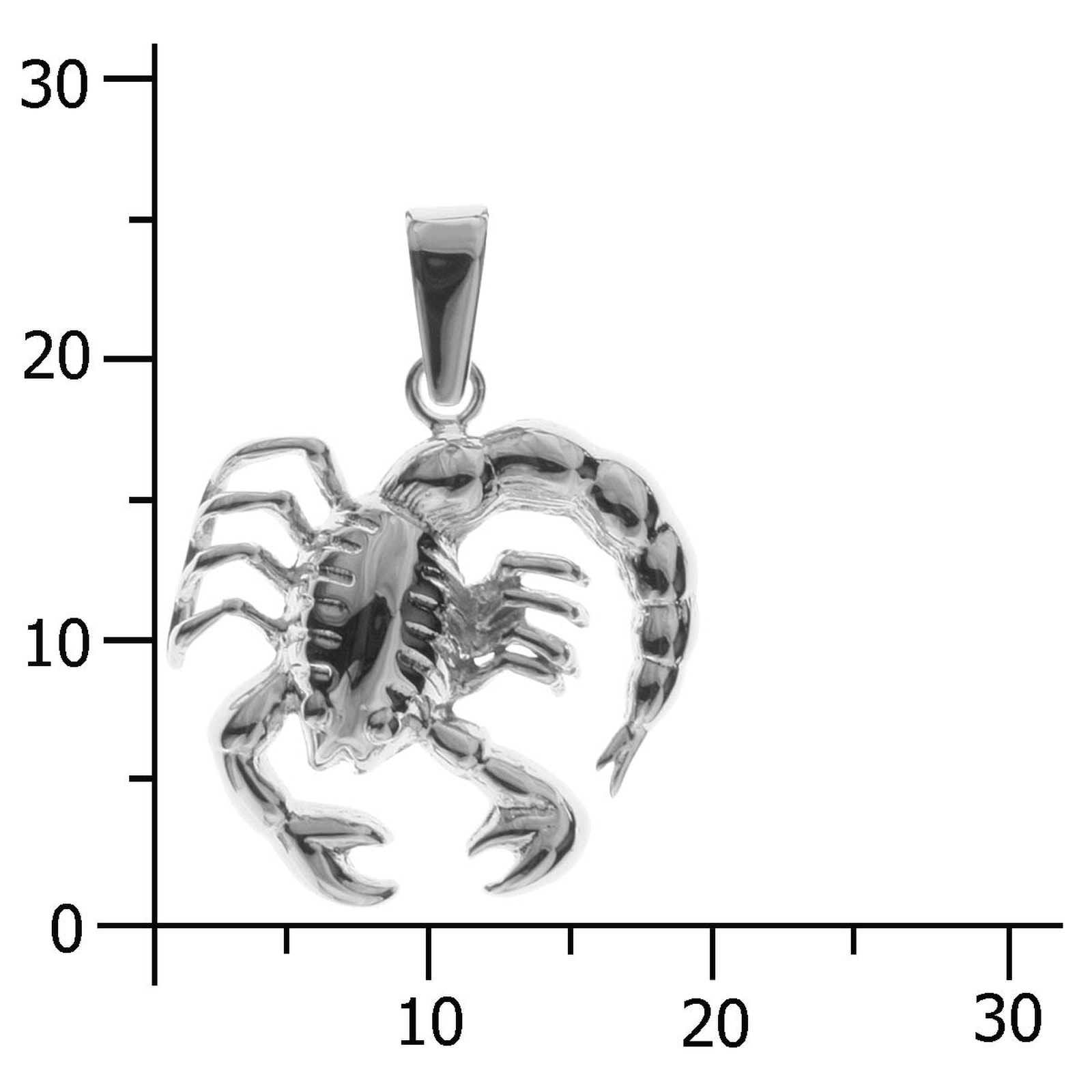 OSTSEE-SCHMUCK Kettenanhänger »- Tierkreiszeichen Skorpion - Silber 925/000 -,«
