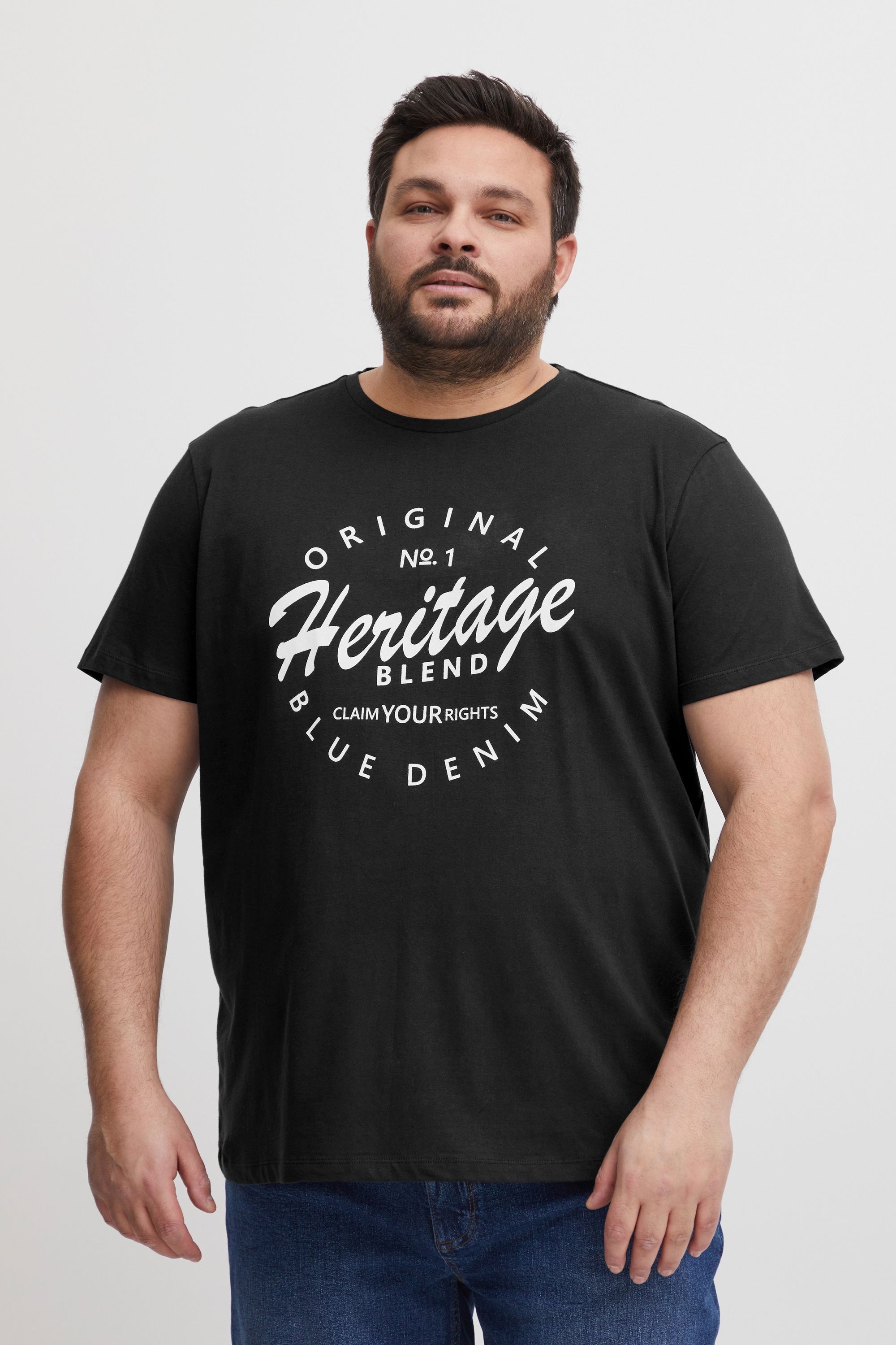 Blend T-Shirt "BHAbraham Big & Tall" Klassisches T-Shirt mit Rundhalsaussch günstig online kaufen