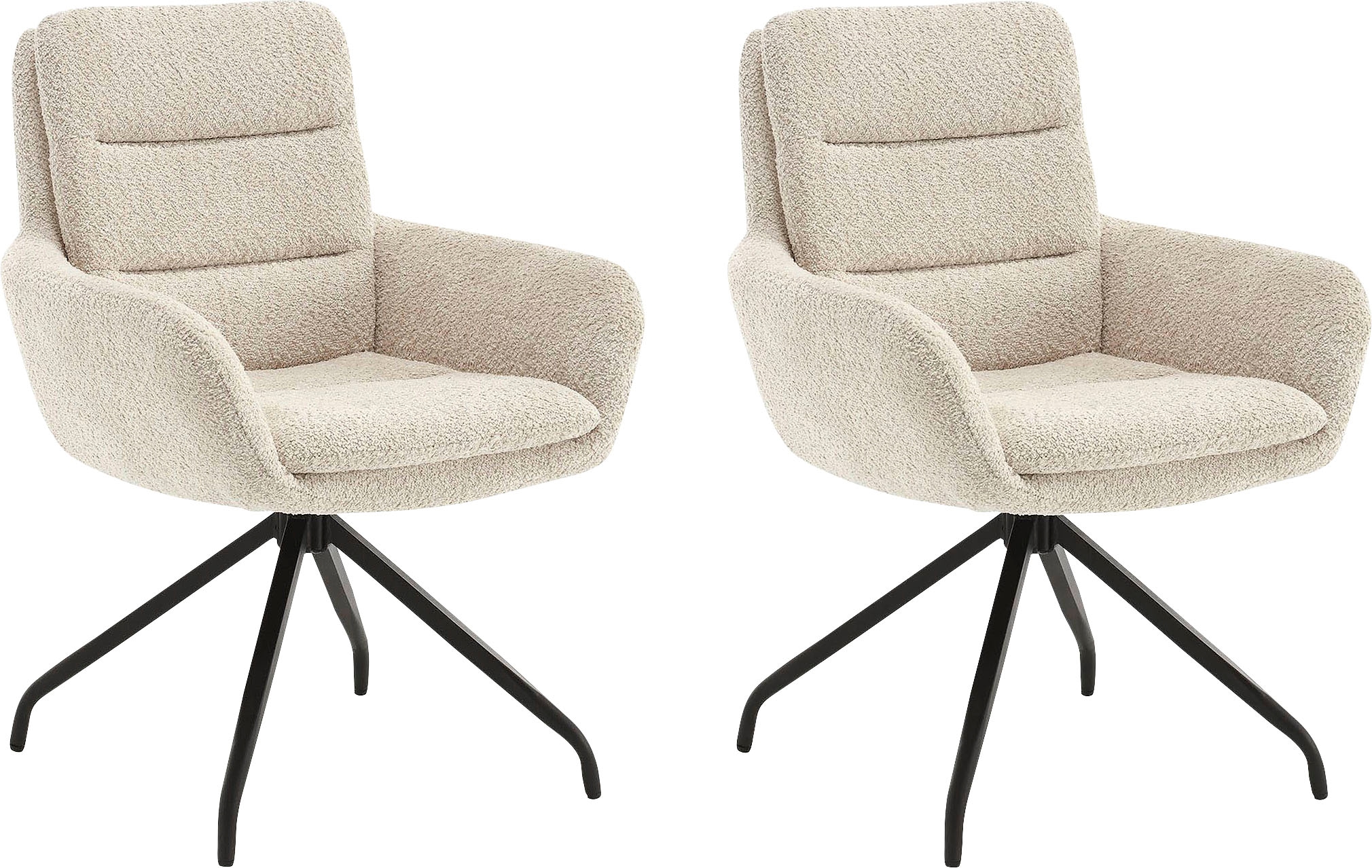 Home affaire Esszimmerstuhl "Taragona" (Set) 2 Stk. Boucle mit unterschiedl günstig online kaufen