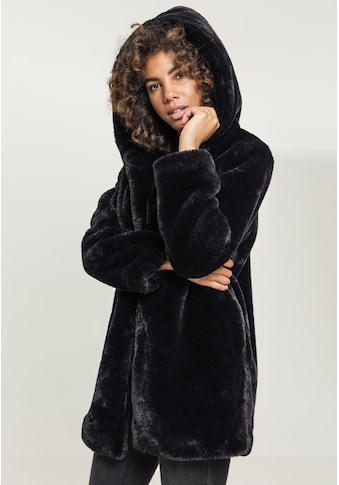 Parka »Urban Classics Damen Ladies Hooded Teddy Coat«, (1 St.), ohne Kapuze