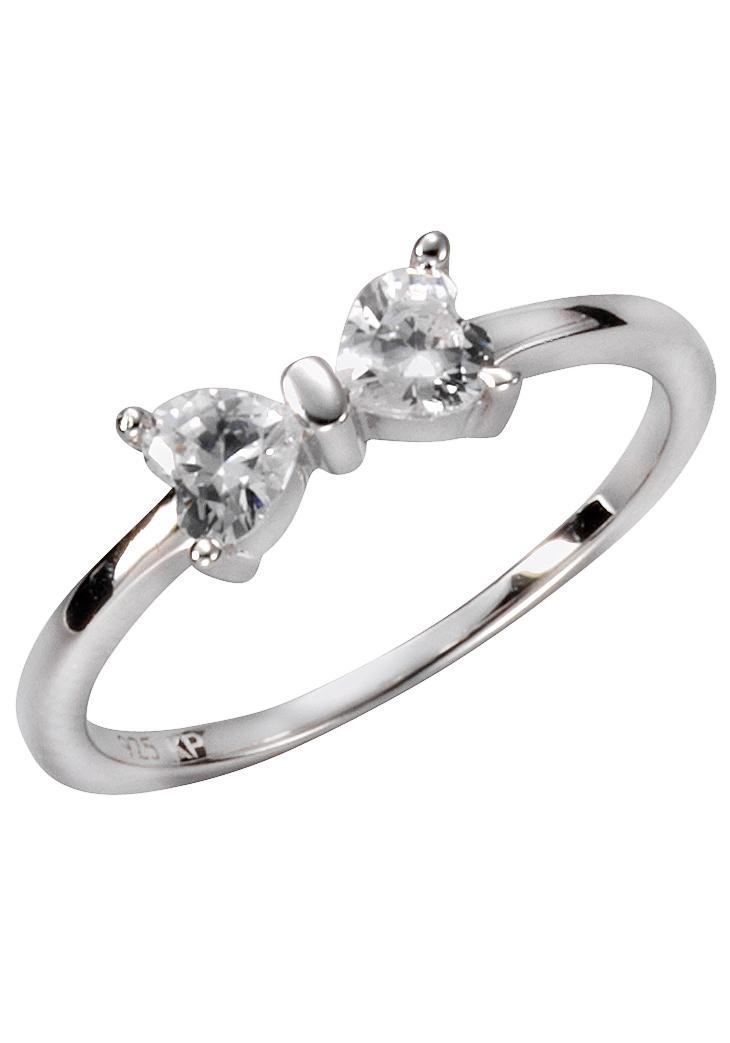 Firetti Silberring »Schleife« mit Zirkonia