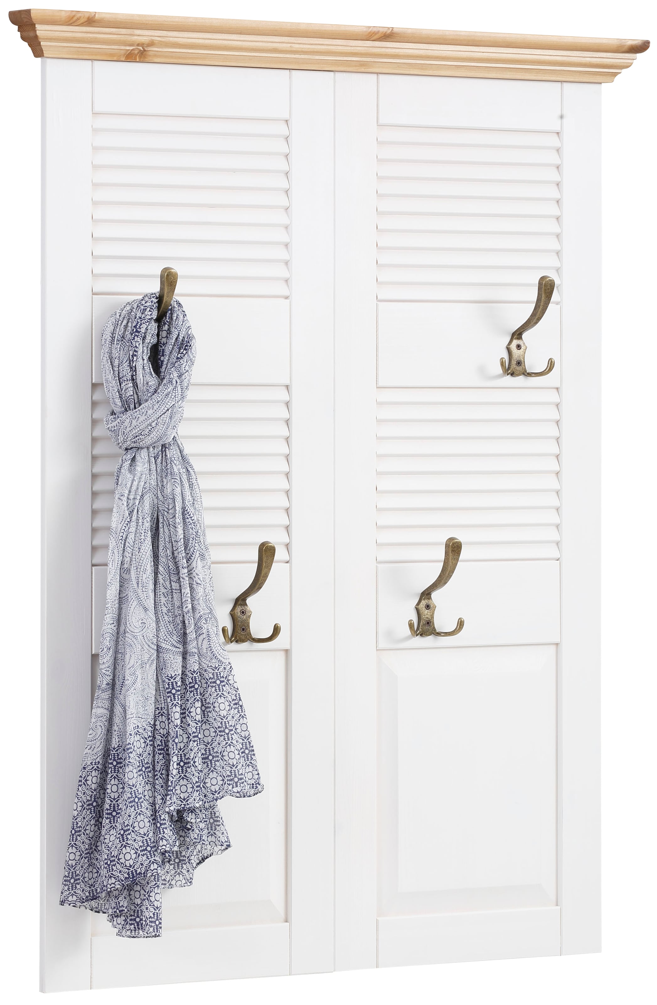 OTTO home Garderobenpaneel "Ayanna" Breite 84 cm, mit 4 Doppelhaken, aus ma günstig online kaufen