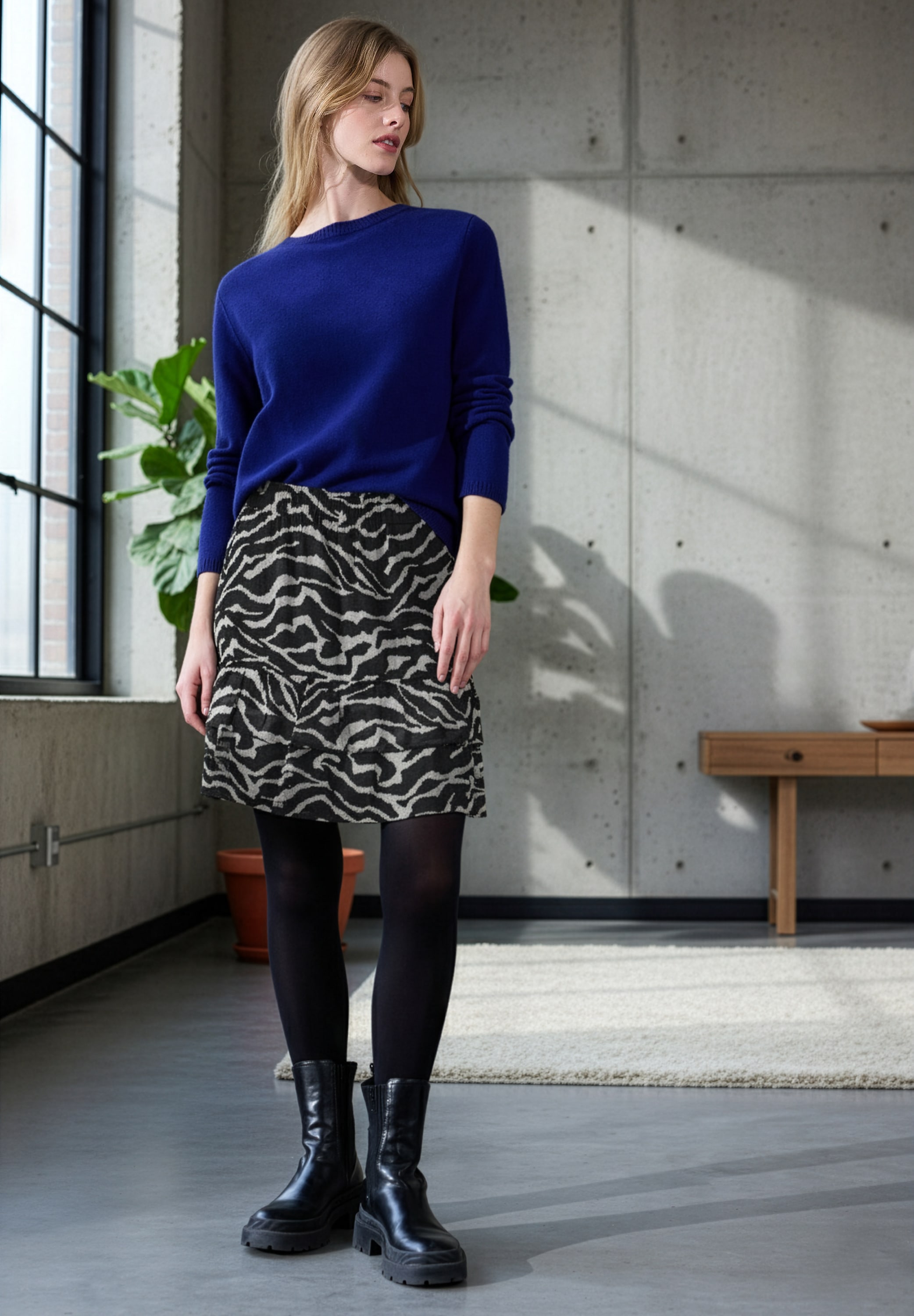 STREET ONE STUDIO Sommerrock mit Grafikmuster