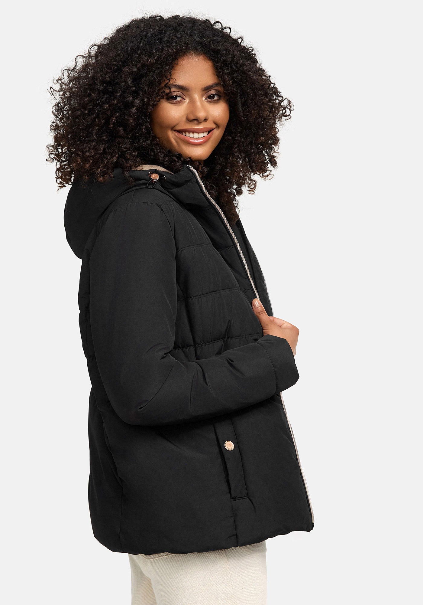 Marikoo Steppjacke »Alemee«, Mit warmen Fleecestoff im Inneren