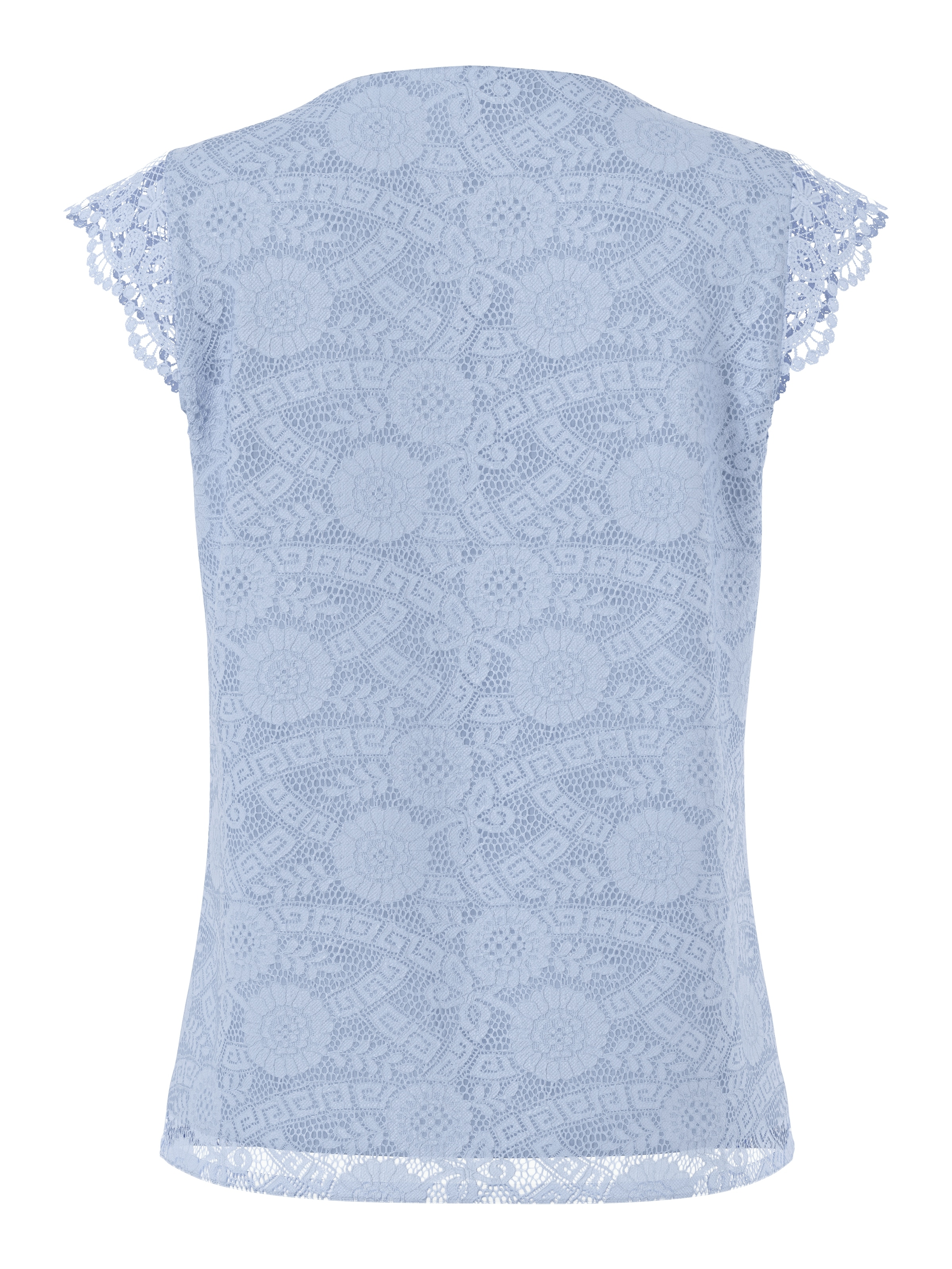 pieces Spitzentop »PCOLLINE SL LACE V-NECK TOP WVN NOOS«