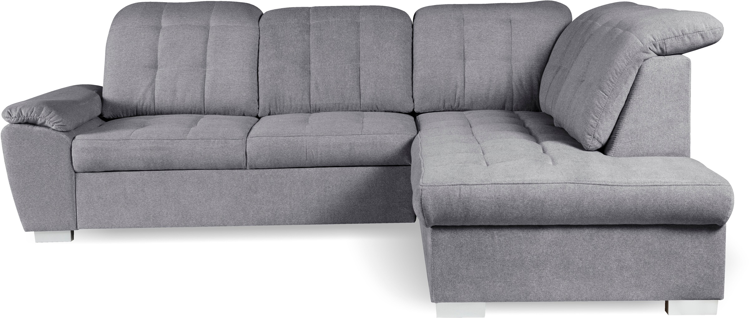 WERK2 Ecksofa »Brindisi, bequem und komfortabel, L-Form«, mit verstellbaren Kopfteilen, Bettfunktion & Bettkasten