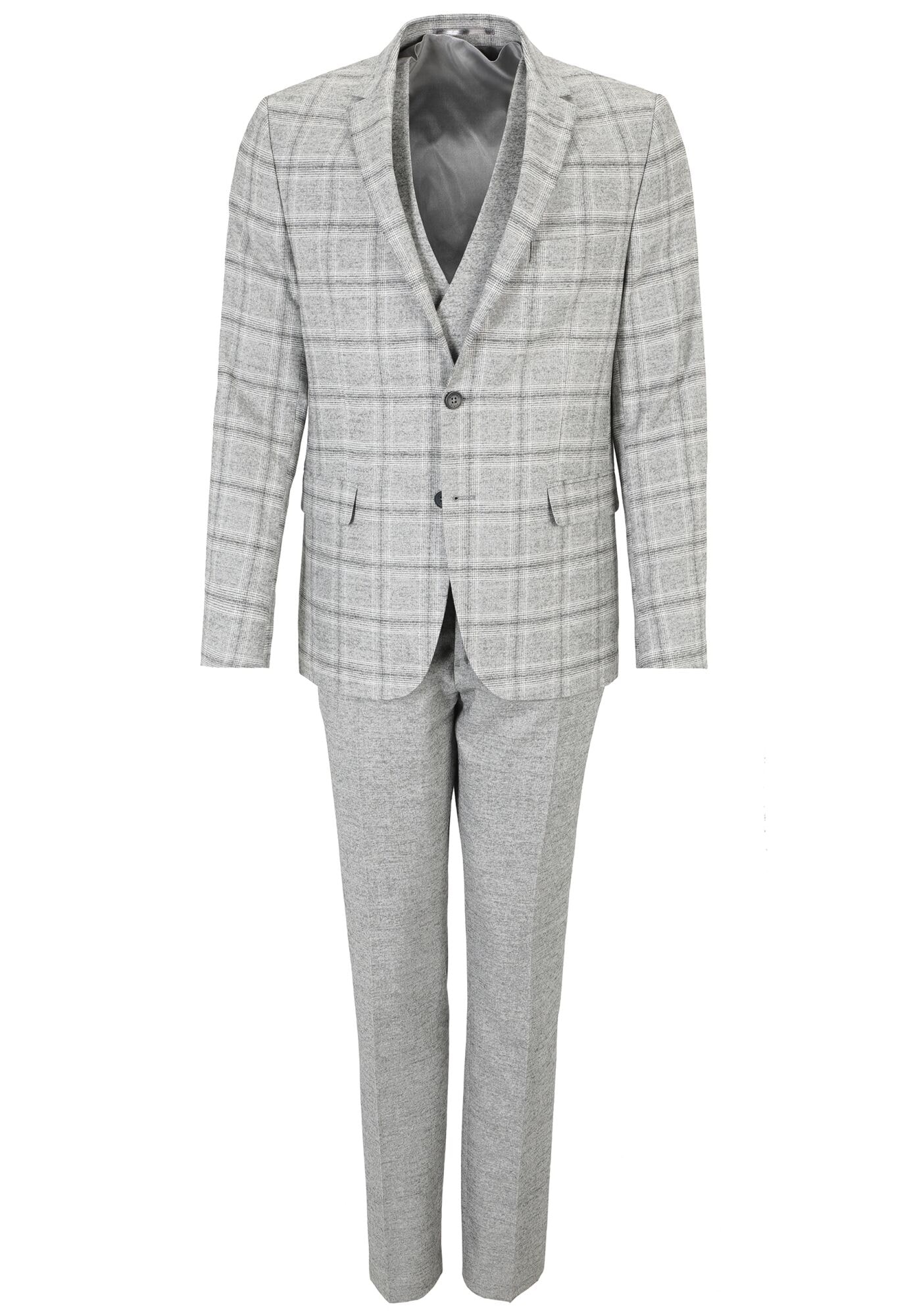 SteffenKlein Anzug 3-teilig "SteffenKlein Anzug" regular fit bestehend aus schmaler Hose und zweireihiger Weste