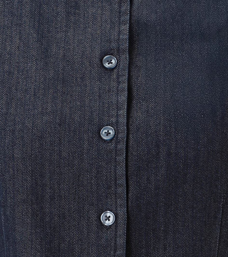 Aniston CASUAL Kurzweste aus strukturiertem, weichen Denim - NEUE KOLLEKTION