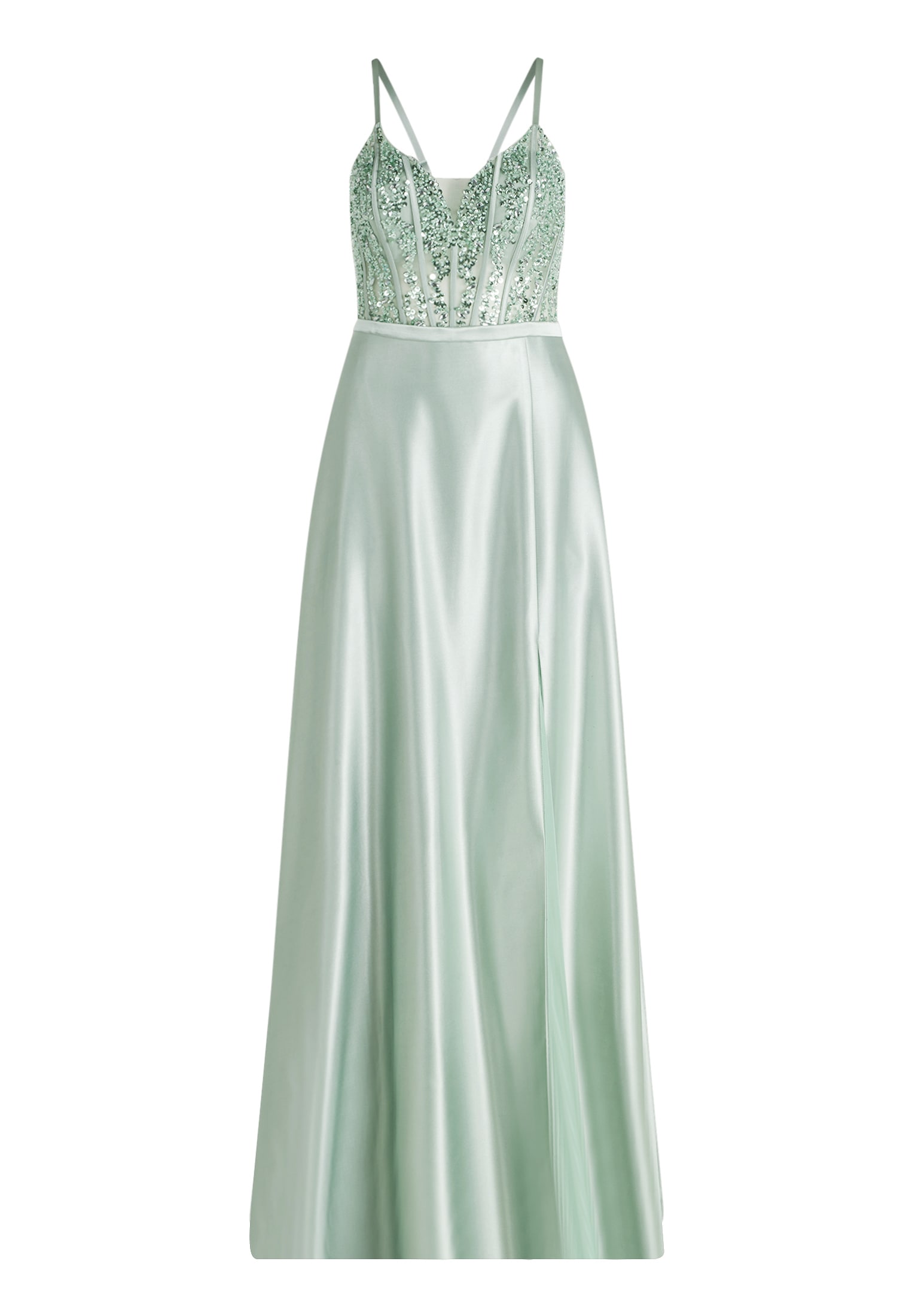 Vera Mont Abendkleid »Damen mit Stickerei« Nahttasche Glitzersteine