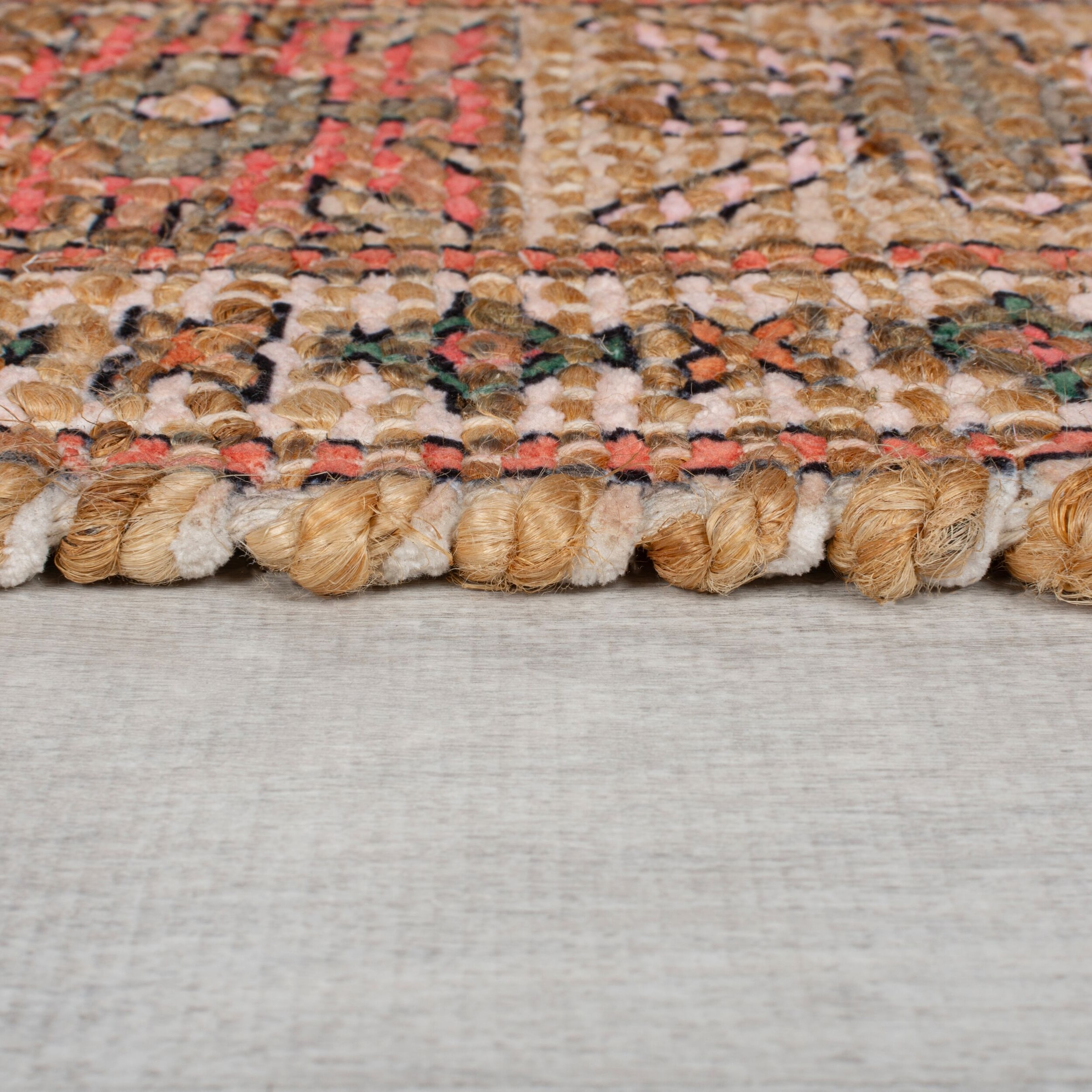 FLAIR RUGS Teppich, rechteckig, 7 mm Höhe, Chenille-Jutemischung