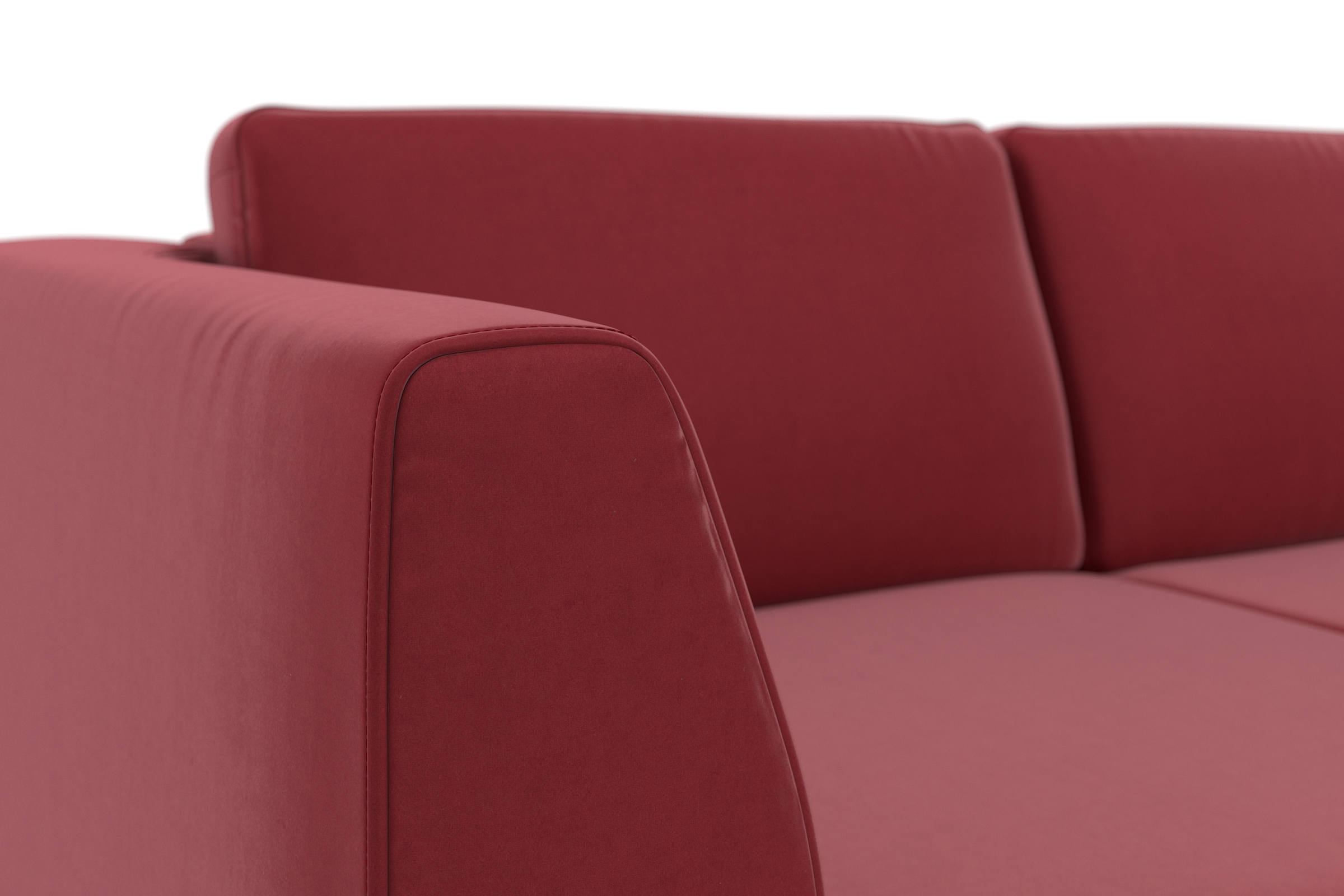 sit&more Ecksofa »Olsen L-Form«, inklusive Sitztiefenverstellung, wahlweise mit Bettfunktion, 15cm hoch