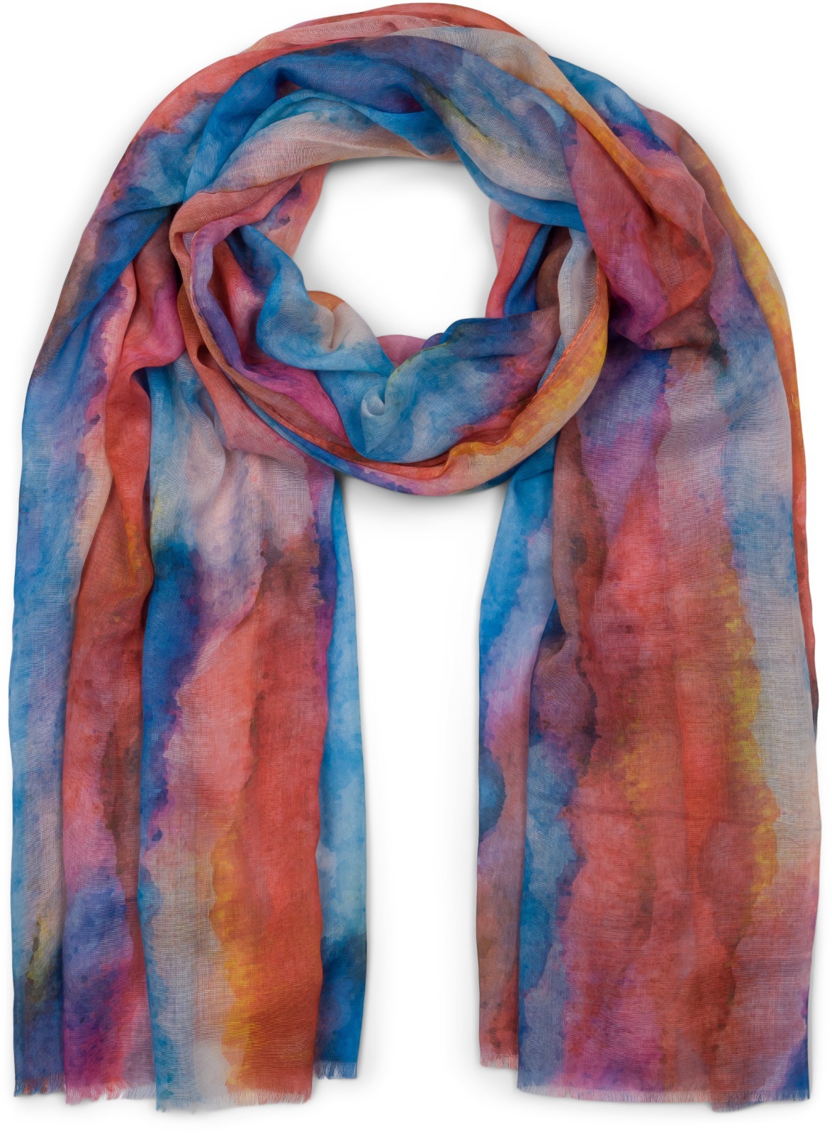 styleBREAKER Schal "Schal Aquarell Farbverlauf" 1 Stk.