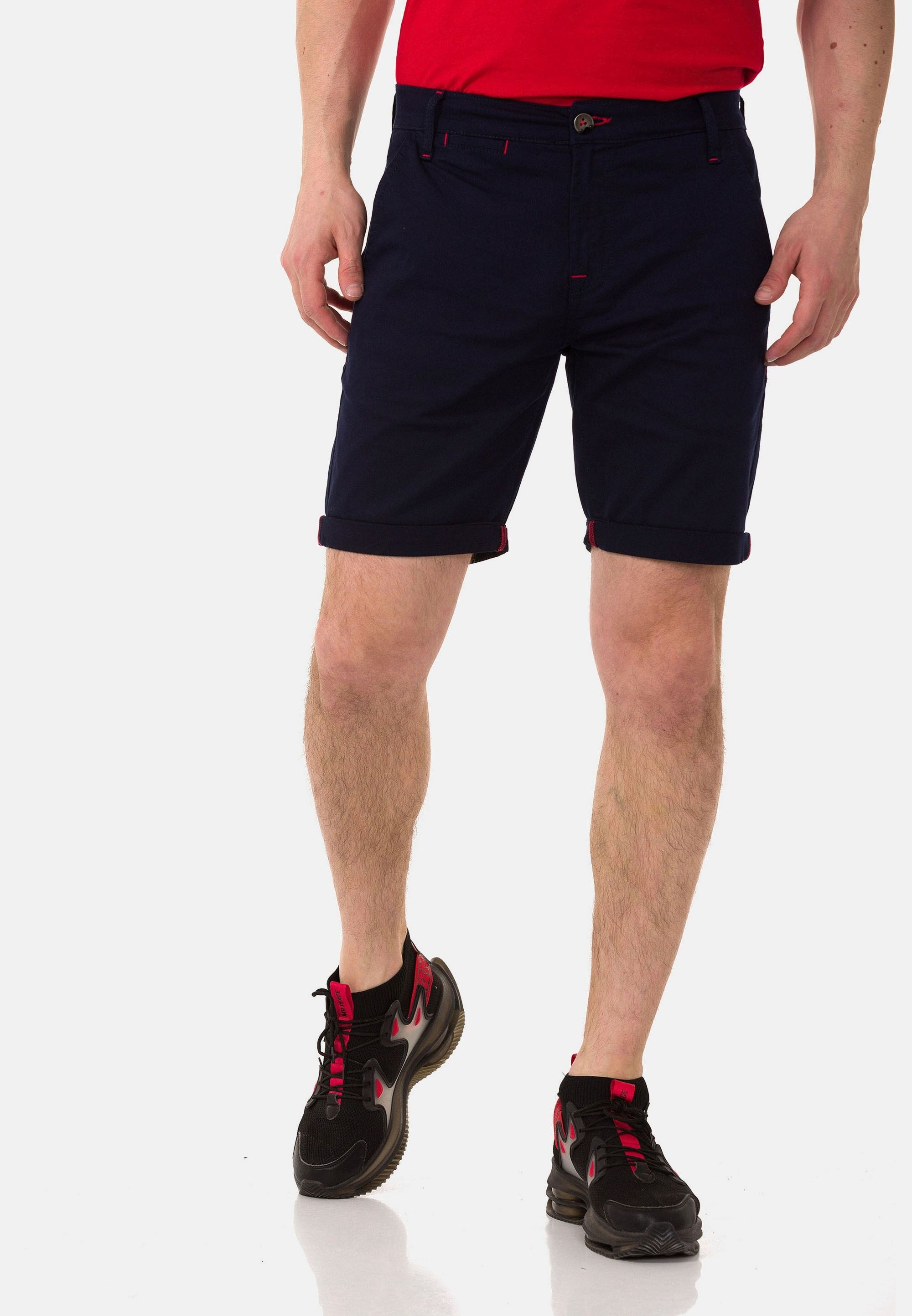Cipo & Baxx Stoffhose "Shorts" im unifarbenen Look günstig online kaufen