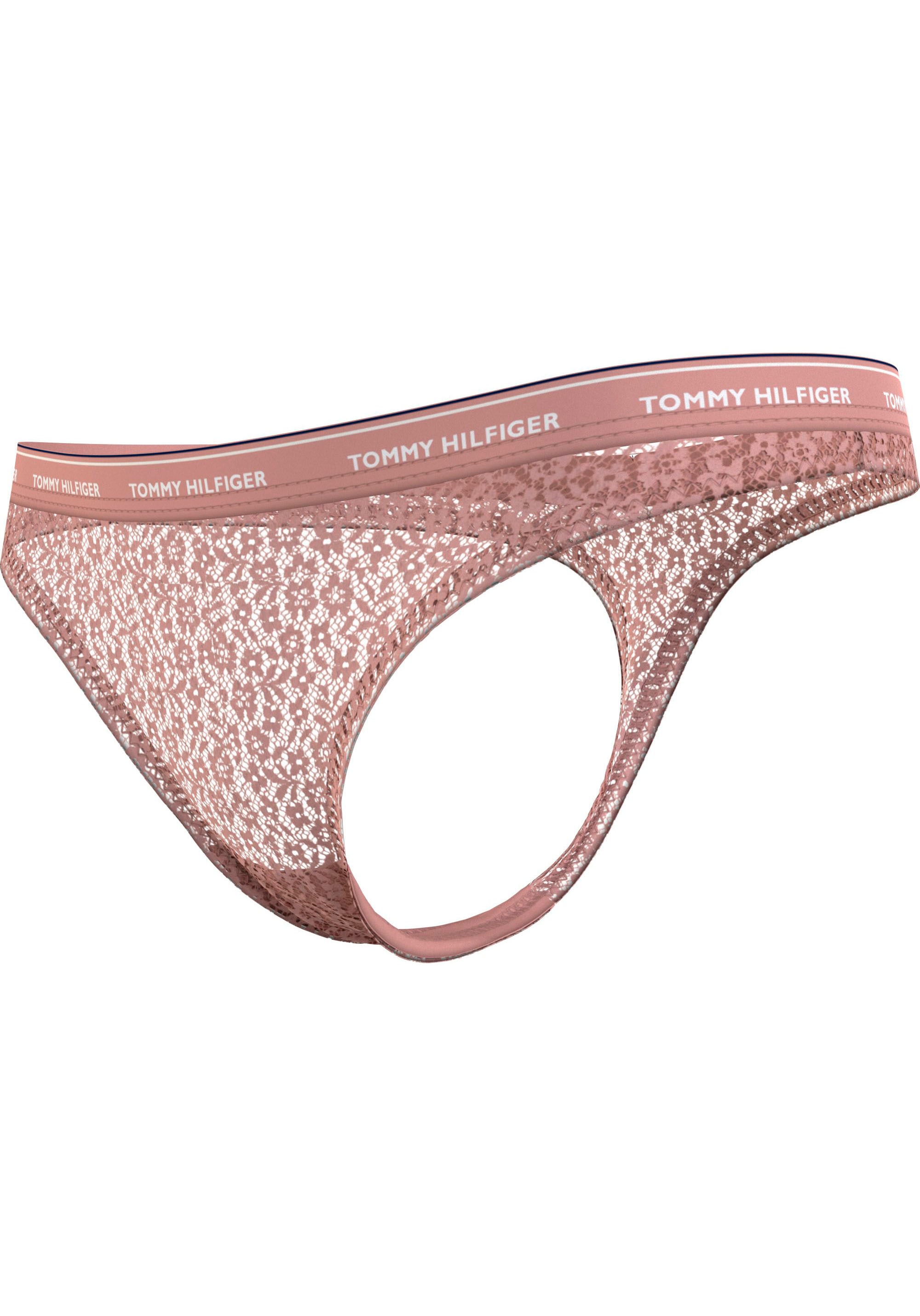 Tommy Hilfiger Underwear T-String »THONG 5 PACK GIFTING«, (Packung, 5 St.,  5er-Pack), mit modischem Logobund in Labelfarben | BAUR