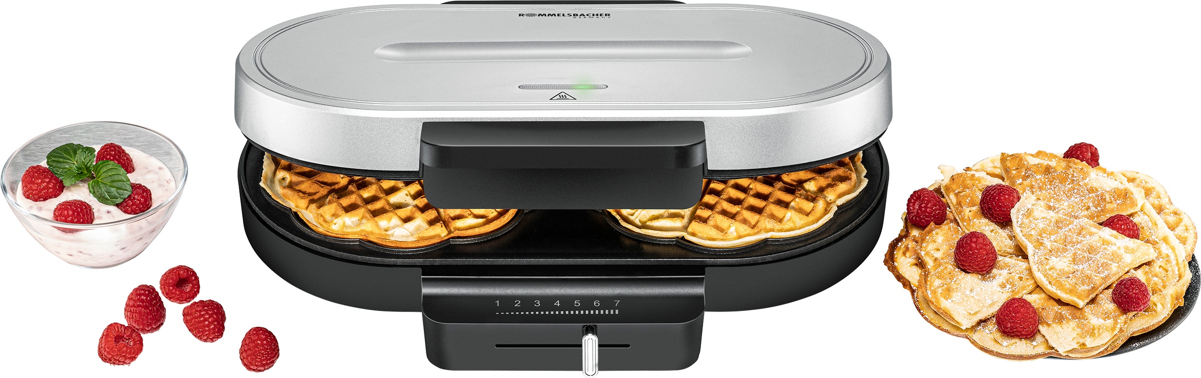 Rommelsbacher Waffeleisen "WA 1250" 1250 W günstig online kaufen