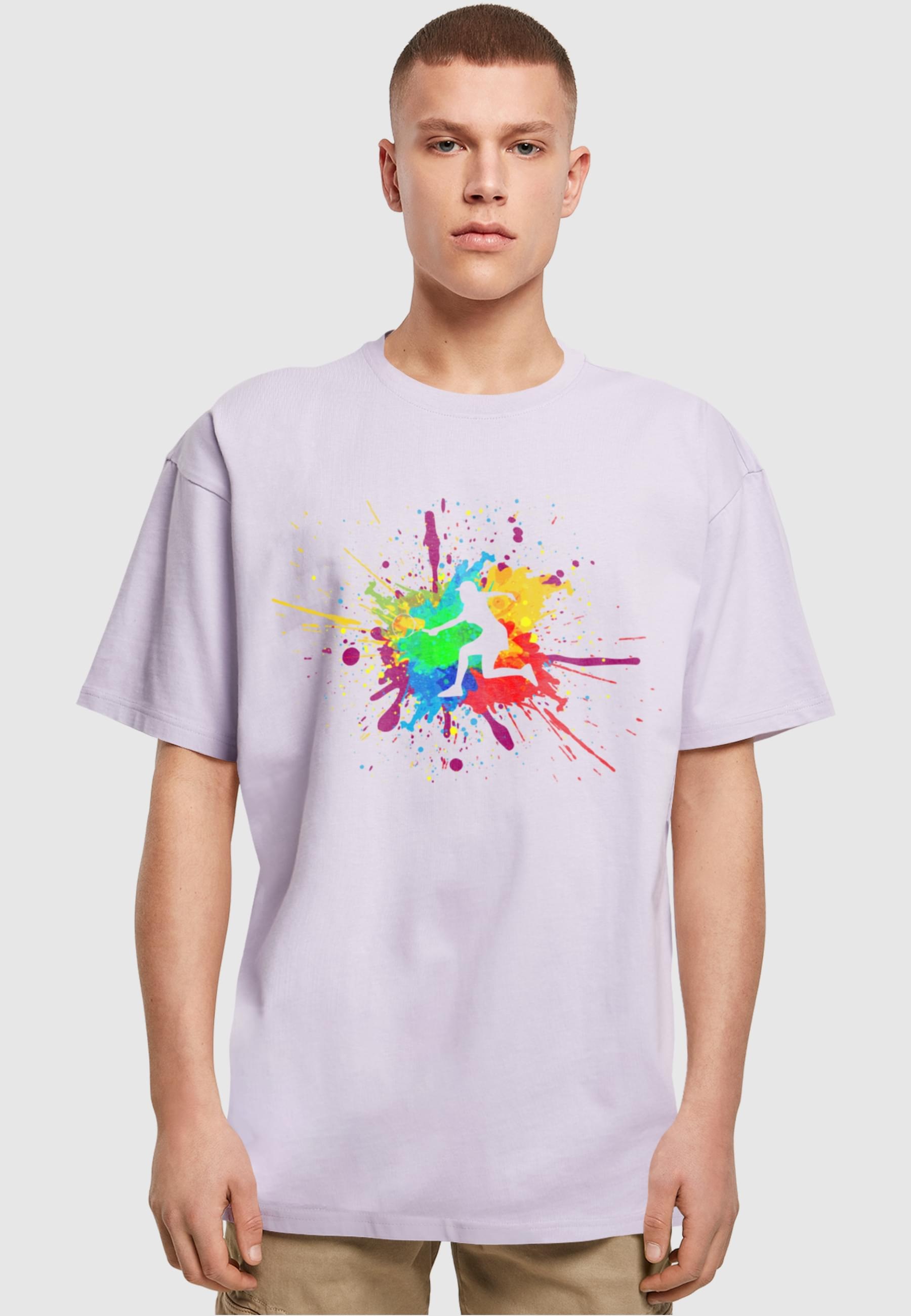 Merchcode T-Shirt »Merchcode Herren Color Splash Player Heavy Oversized Tee«, (1 tlg.)