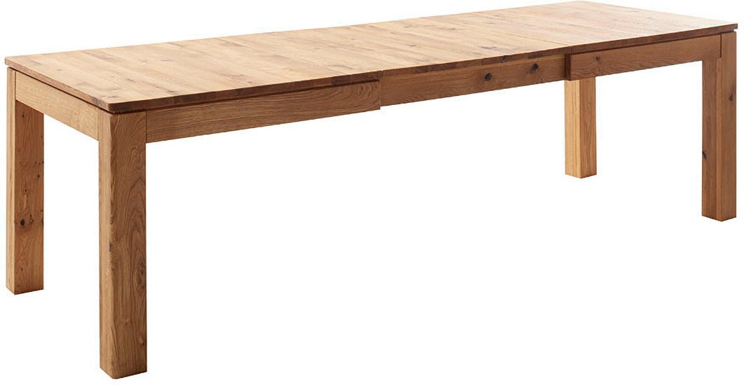 MCA furniture Esstisch »ETNA 4-Fuß Tisch«, (Einzelstück), Massivholz,durchgehende Lamelle,Stollenfuß 10x10cm,Tischplatte 2,5cm