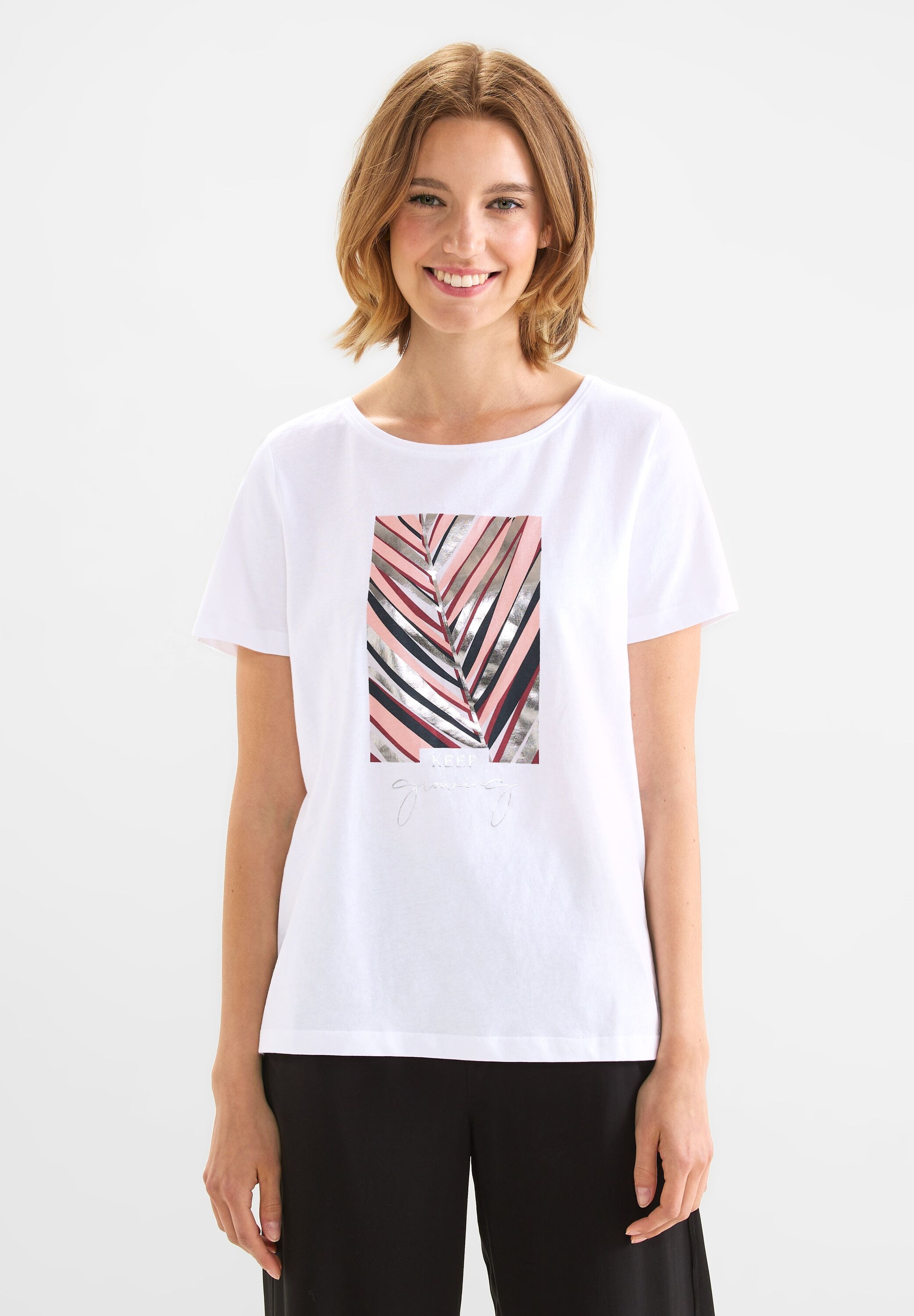 STREET ONE T-Shirt in Unifarbe