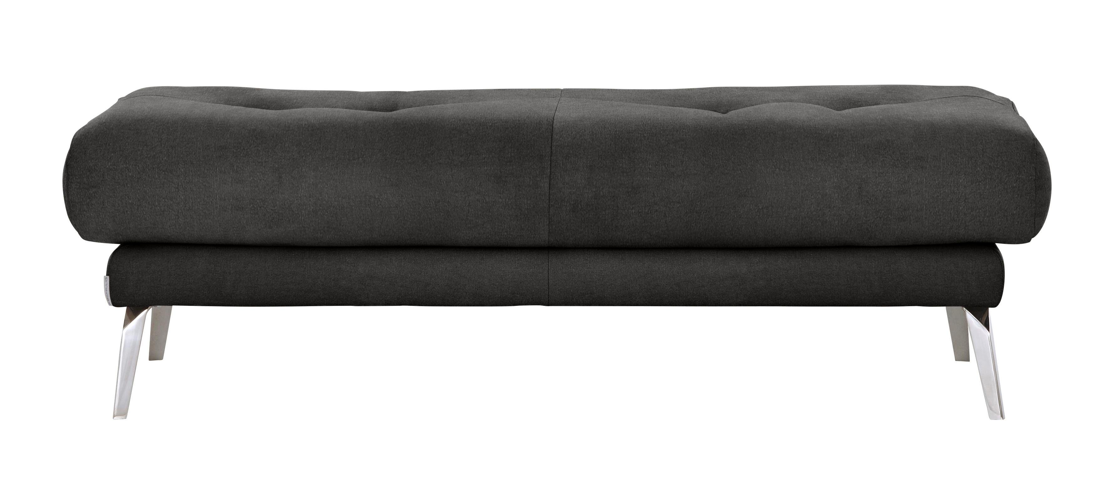 Thumbnail - W.SCHILLIG Hocker "softy", mit dekorativer Heftung im Sitz, Füße Chrom glänzend