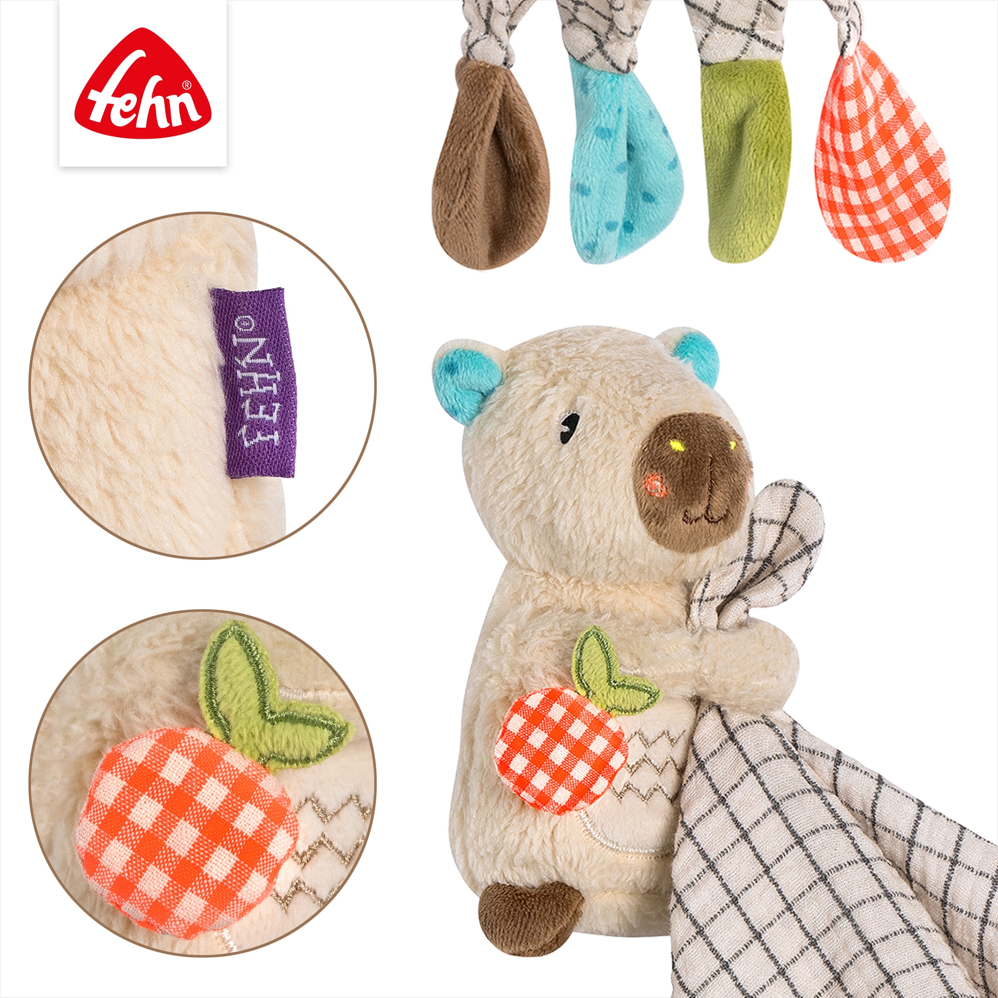 Fehn Kuscheltuch »Capybara Clara, Musselin-Schmusetuch«