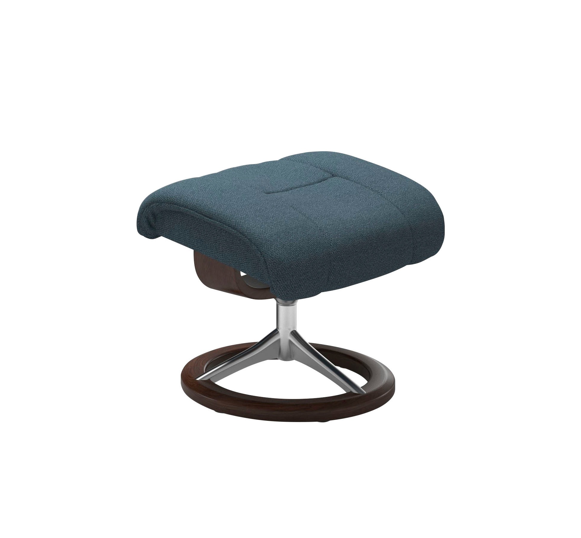 Stressless® Relaxsessel »Reno«, (Set, Relaxsessel mit Hocker), mit Hocker, mit Signature Base, Größe S, M & L, Gestell Braun