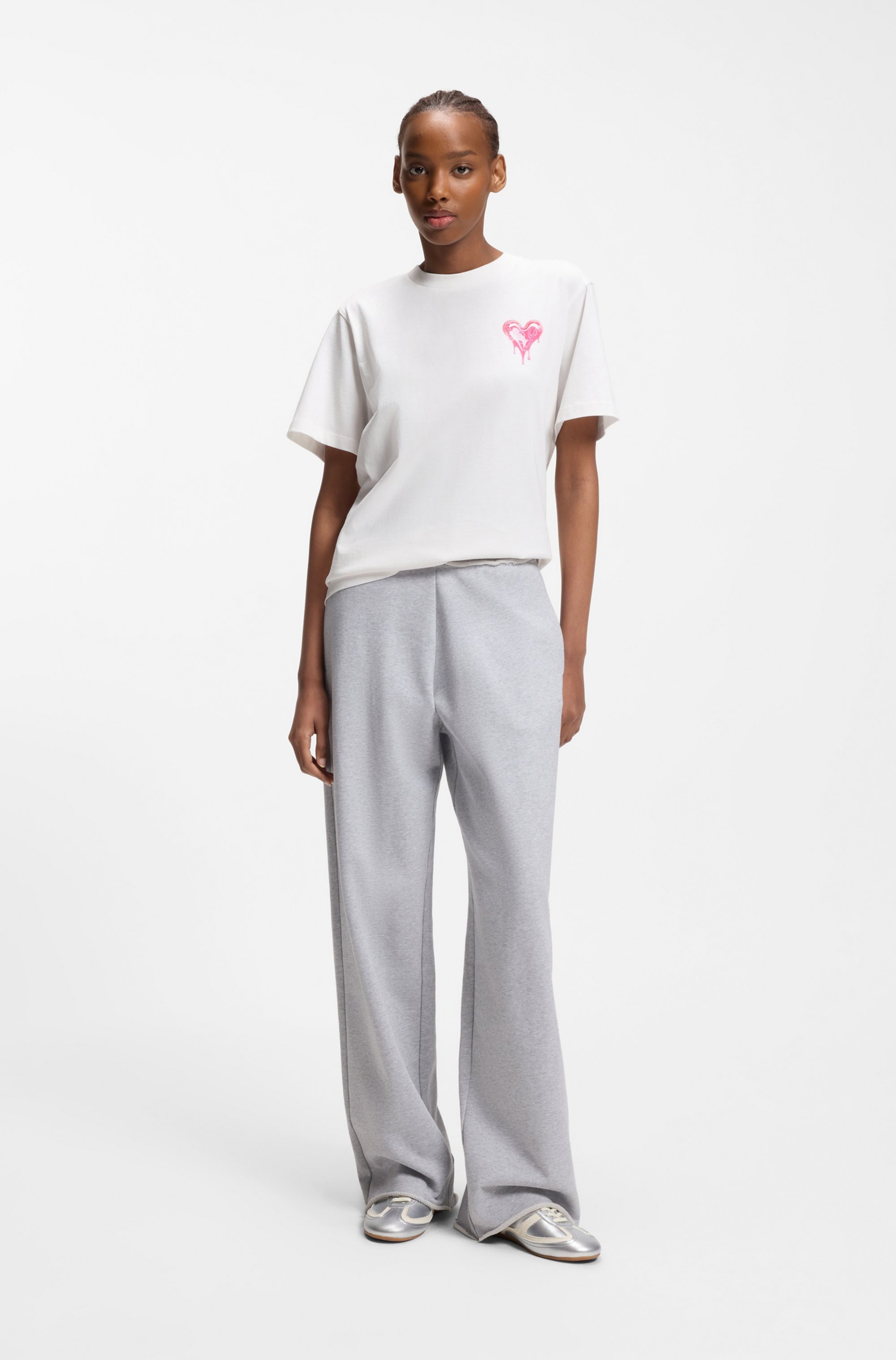 Thumbnail - HUGO Blue T-Shirt "Vintage Tee" im Relaxed Fit