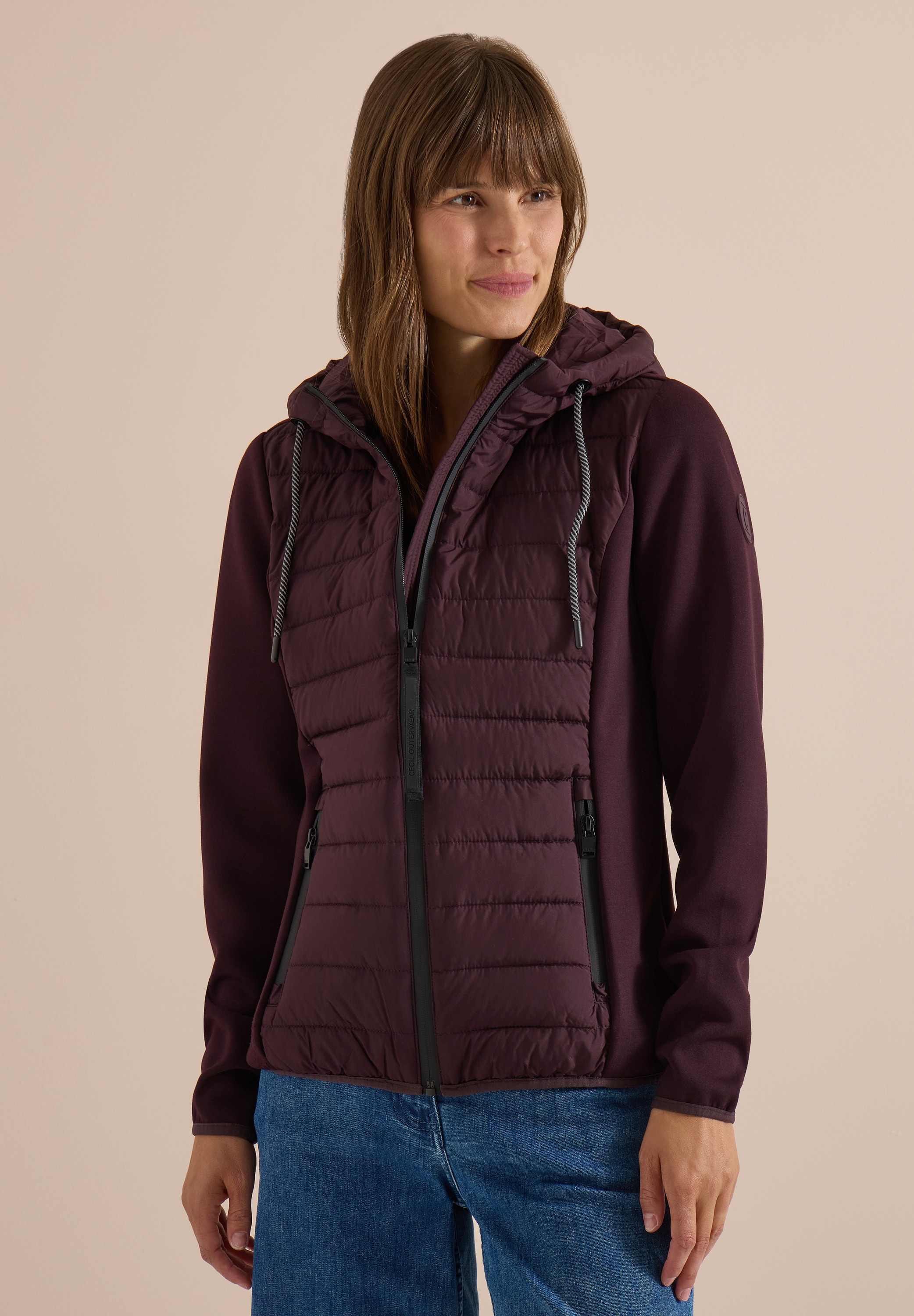 Cecil Outdoorjacke mit Kapuze mit Kapuze mit Tunnelzugband