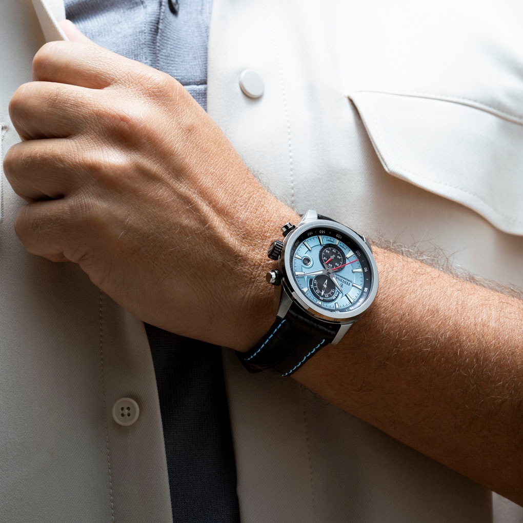 Festina Chronograph »Timeless Chronograph«, Quarzuhr, Armbanduhr, Herrenuhr, Lederarmband, analog, Tag