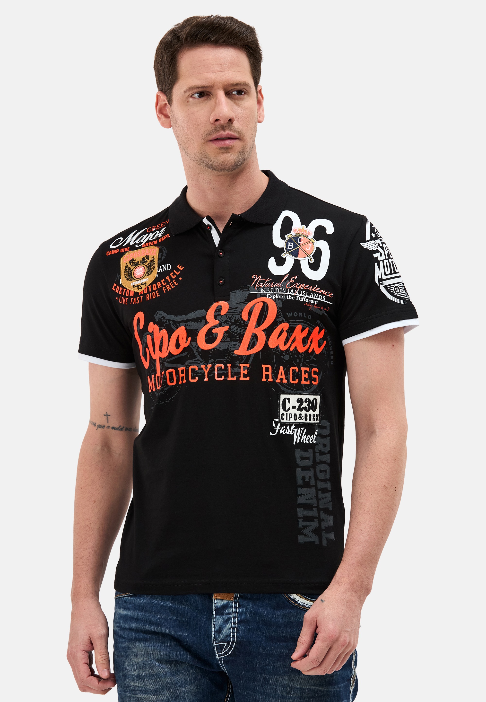 Cipo & Baxx Polo Shirt Black 3XL 2