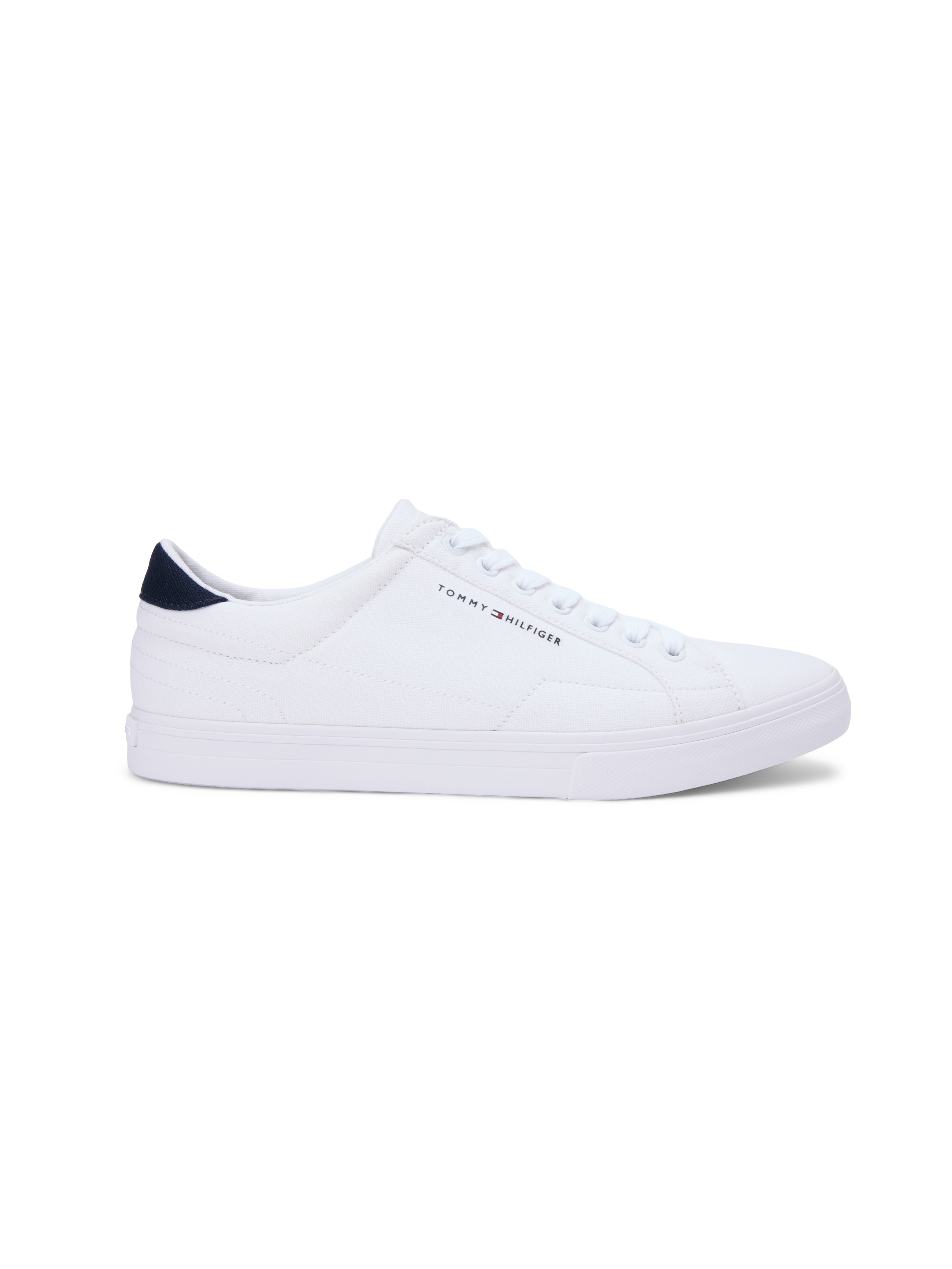 Tommy Hilfiger Sneaker »VULC CORE LONG LACE«  Freizeitschuh, Halbschuh, Schnürschuh mit Kontrastbesatz an der Ferse