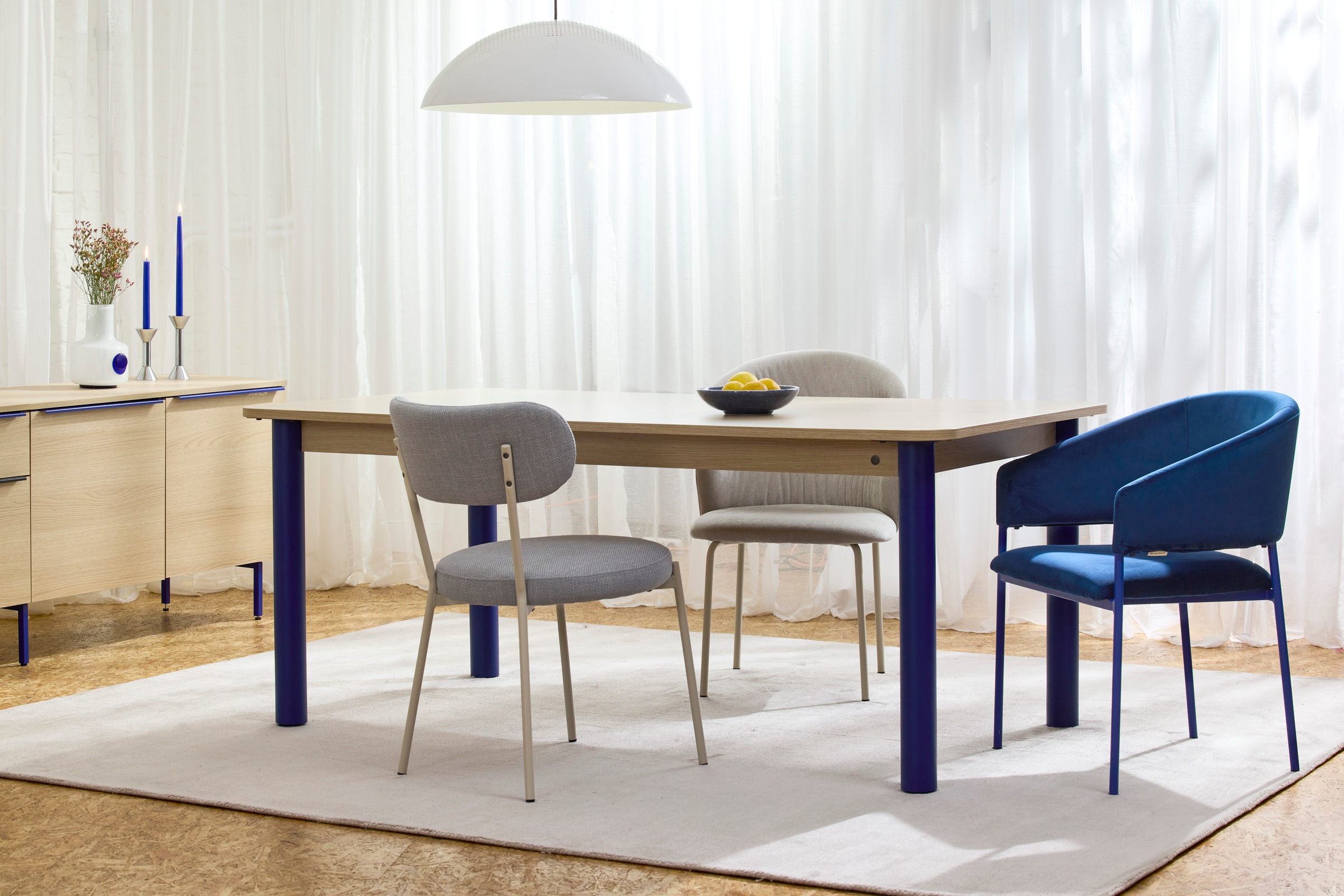 TOM TAILOR HOME Esstisch »COLOR TABLE«, (1 St.), Esstisch, 4-Fuß, 3 Größen, 3 Dekorfarben, 4 Fußfarben, ABS-Kante