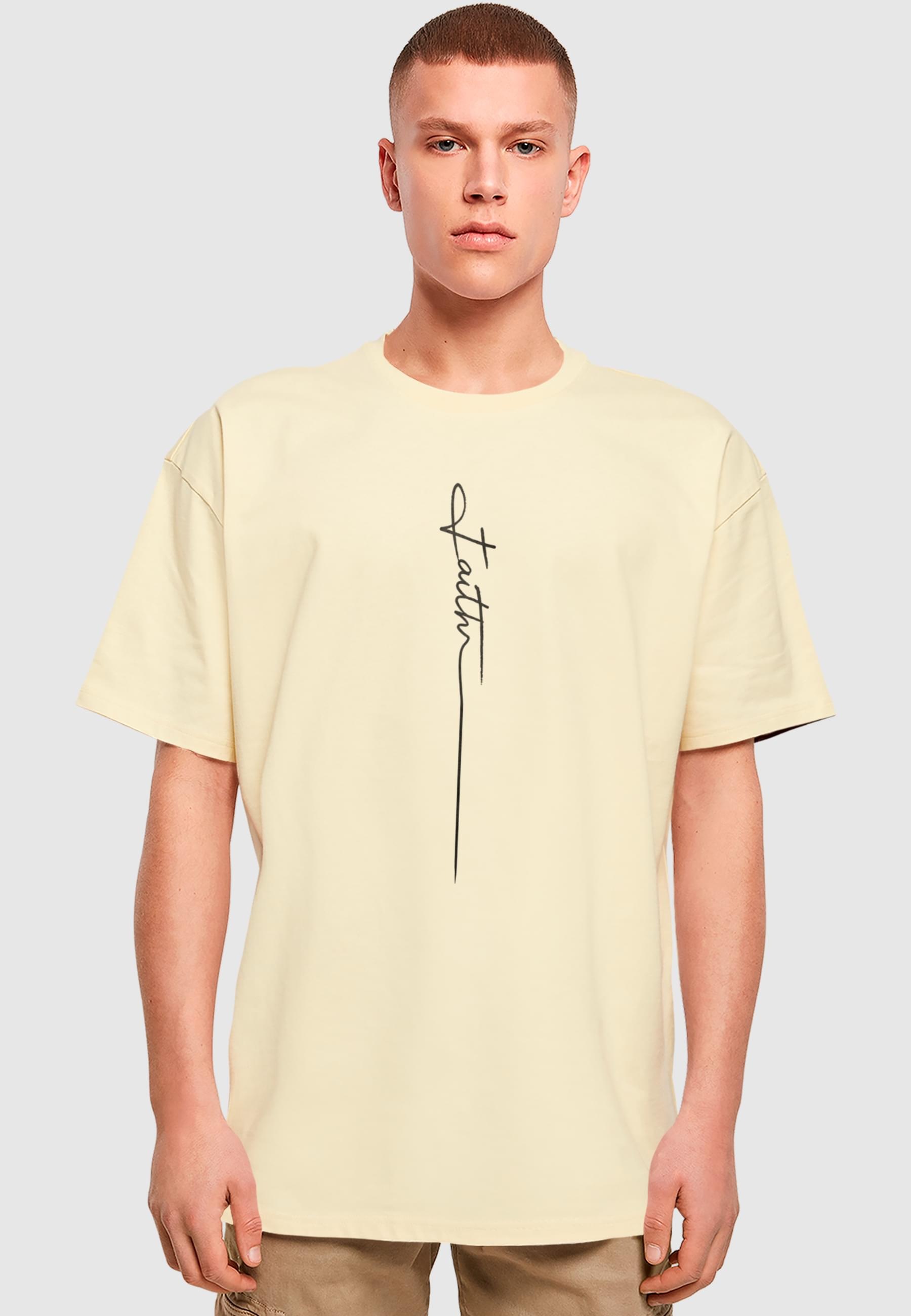 Merchcode T-Shirt »Merchcode Herren Faith Heavy Oversized Tee«, (1 tlg.)