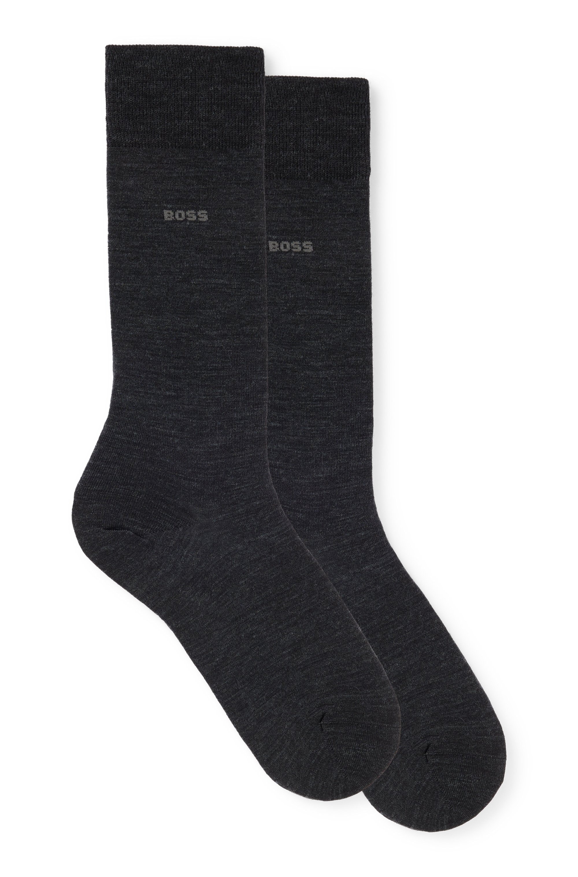 BOSS Socken "2P RS Uni WO", (Packung, 2 Paar, 2er Pack), mit eingesticktem günstig online kaufen