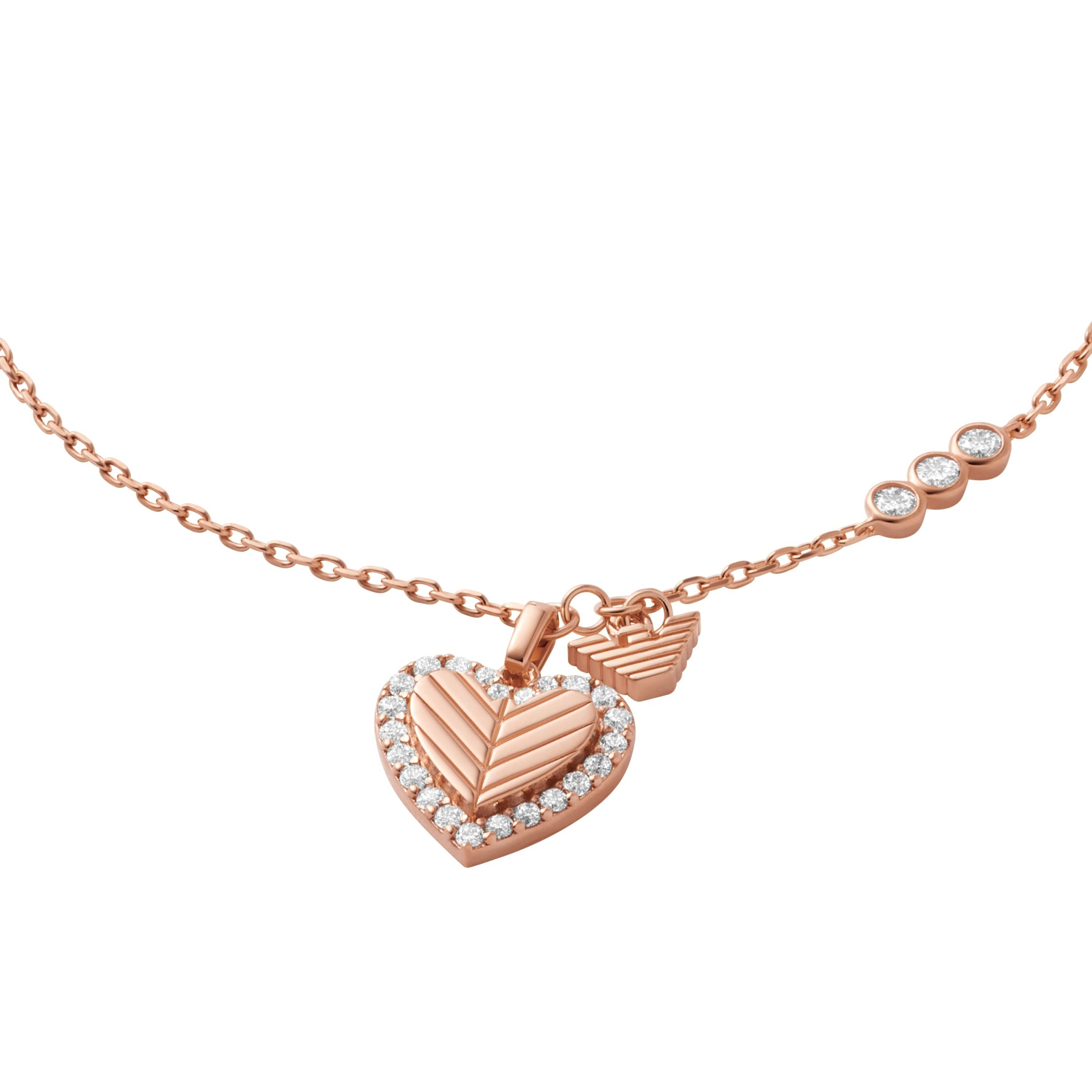 Emporio Armani Armband »Schmuck Geschenk Silber 925 Herz, EG3623710, EG3626221«, (1 tlg.), mit Zirkonia (synth.)