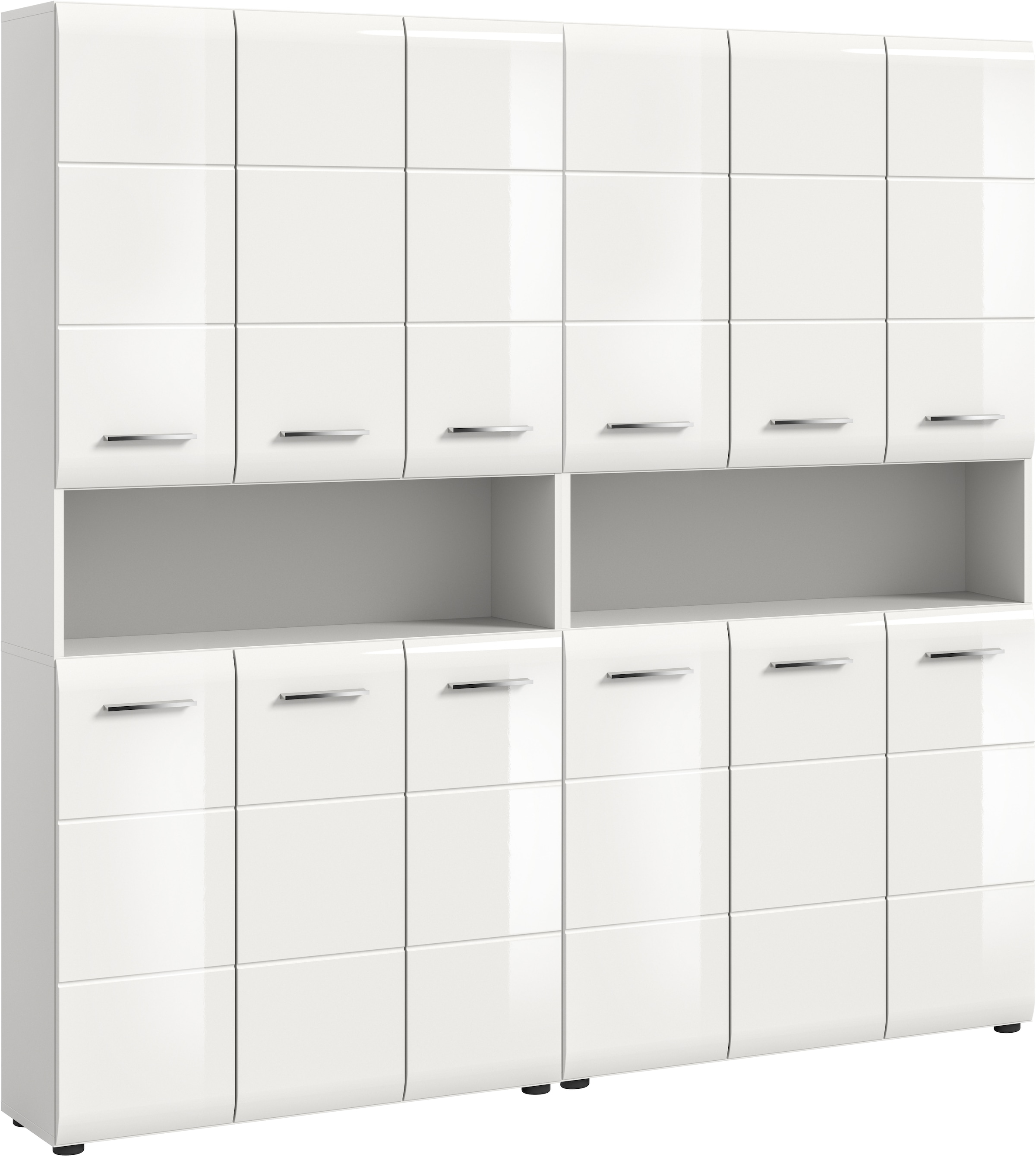 INOSIGN Badezimmer-Set, (Set, 2 St.), Florenz, Badkombination 2-tlg. Weiß h günstig online kaufen
