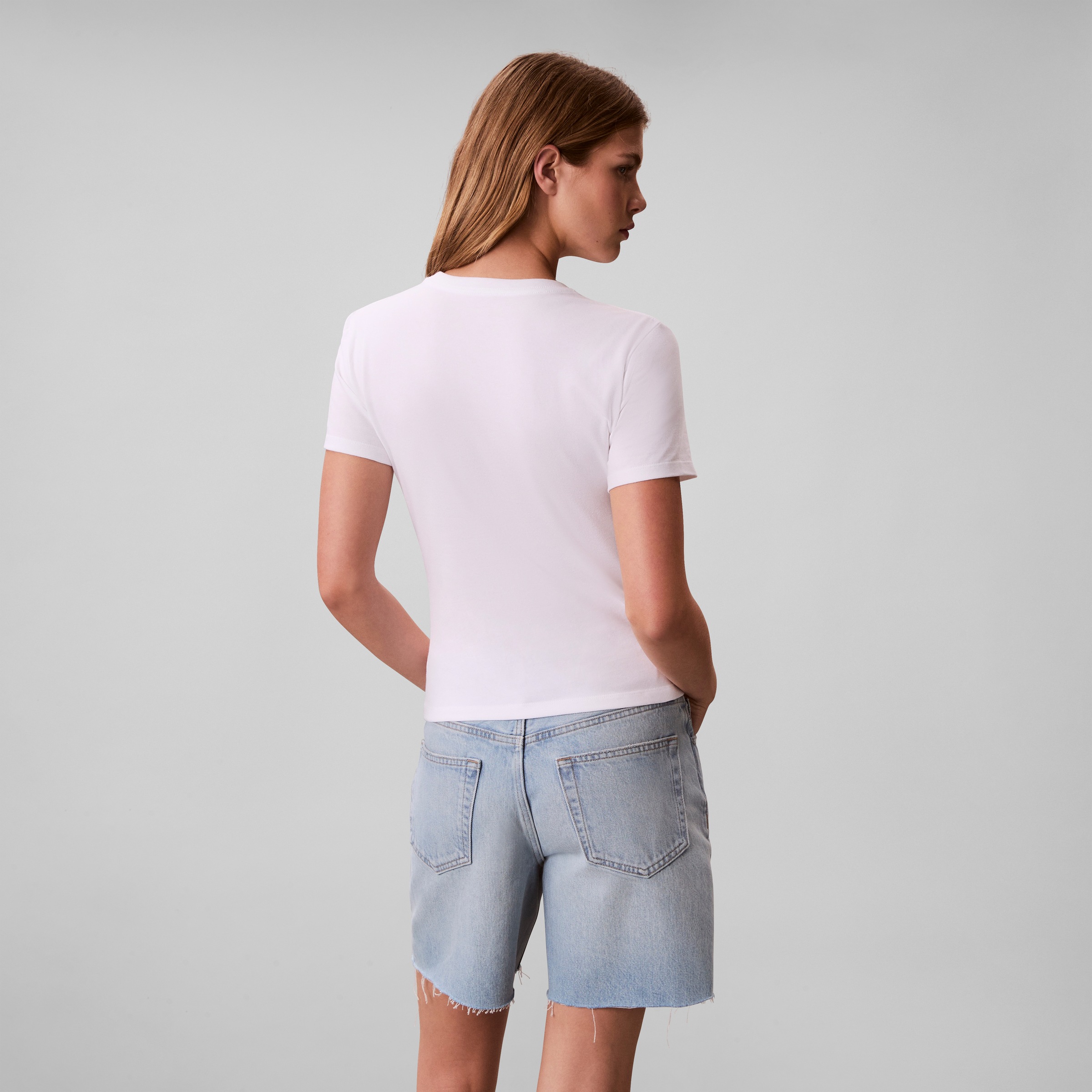 Calvin Klein Jeans T-Shirt "GRADIENT MONOLOGO SLIM TEE" Regular fit mit Run günstig online kaufen